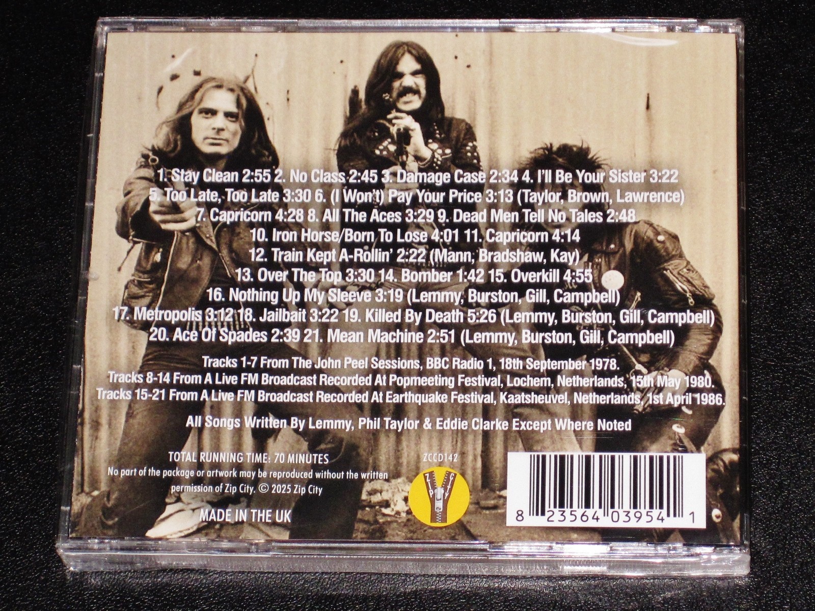 Motorhead: The First Decade - Early Broadcasts 1977-1987 CD 2025 Zip City UK NEW