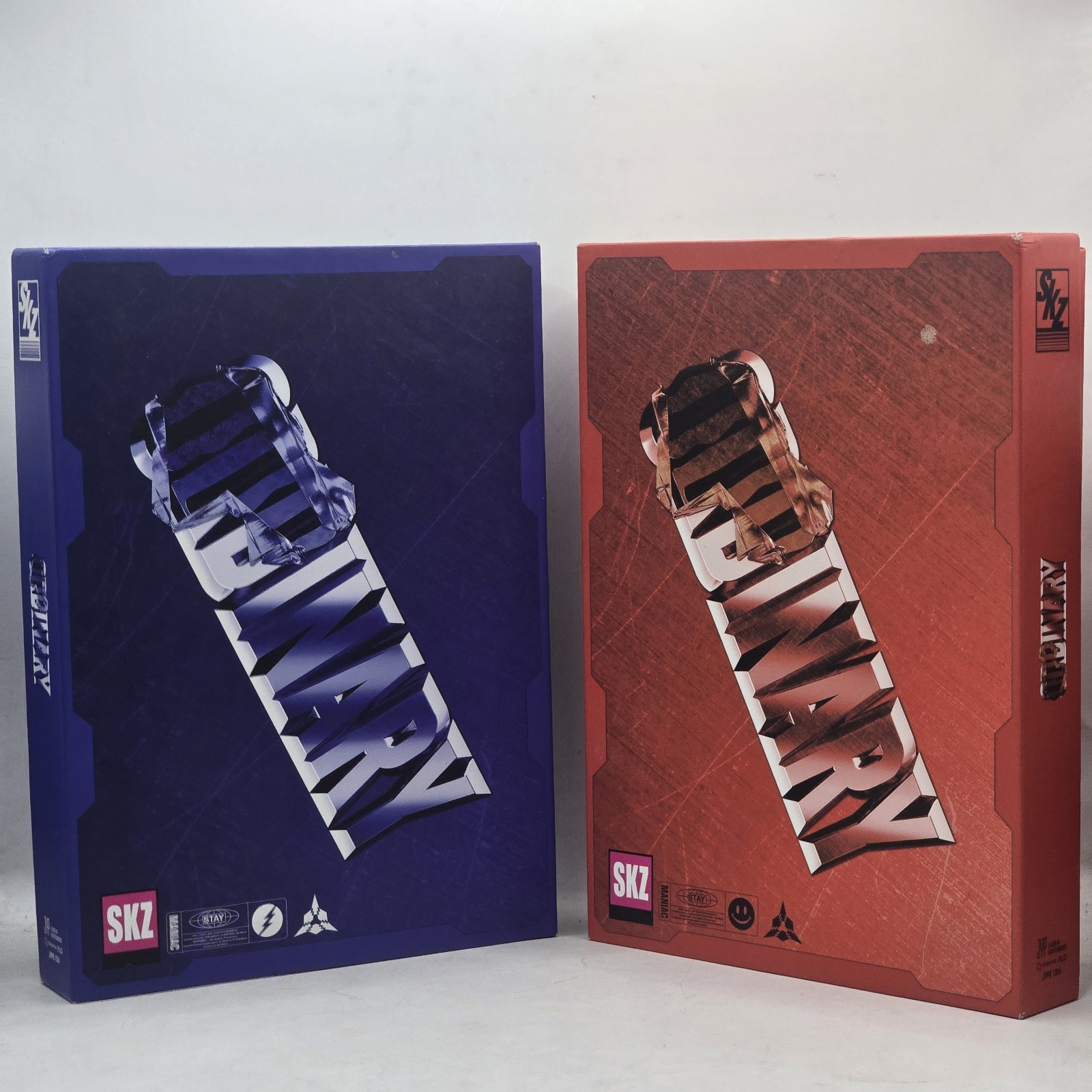 Stray Kids Oddinary Mini Album 2 Version Set Scanning Blue & Mask Off Red SKZ CD