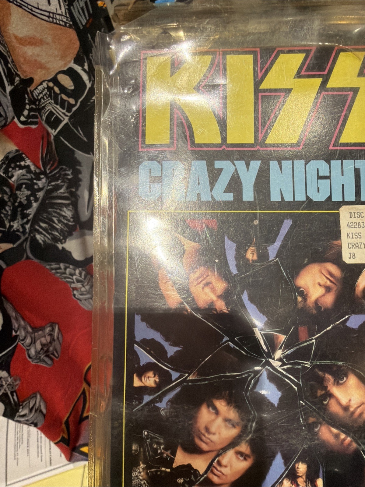KISS CD Crazy Nights Sealed Vintage 1987 Version Early Rare 80’s Longbox Cracked
