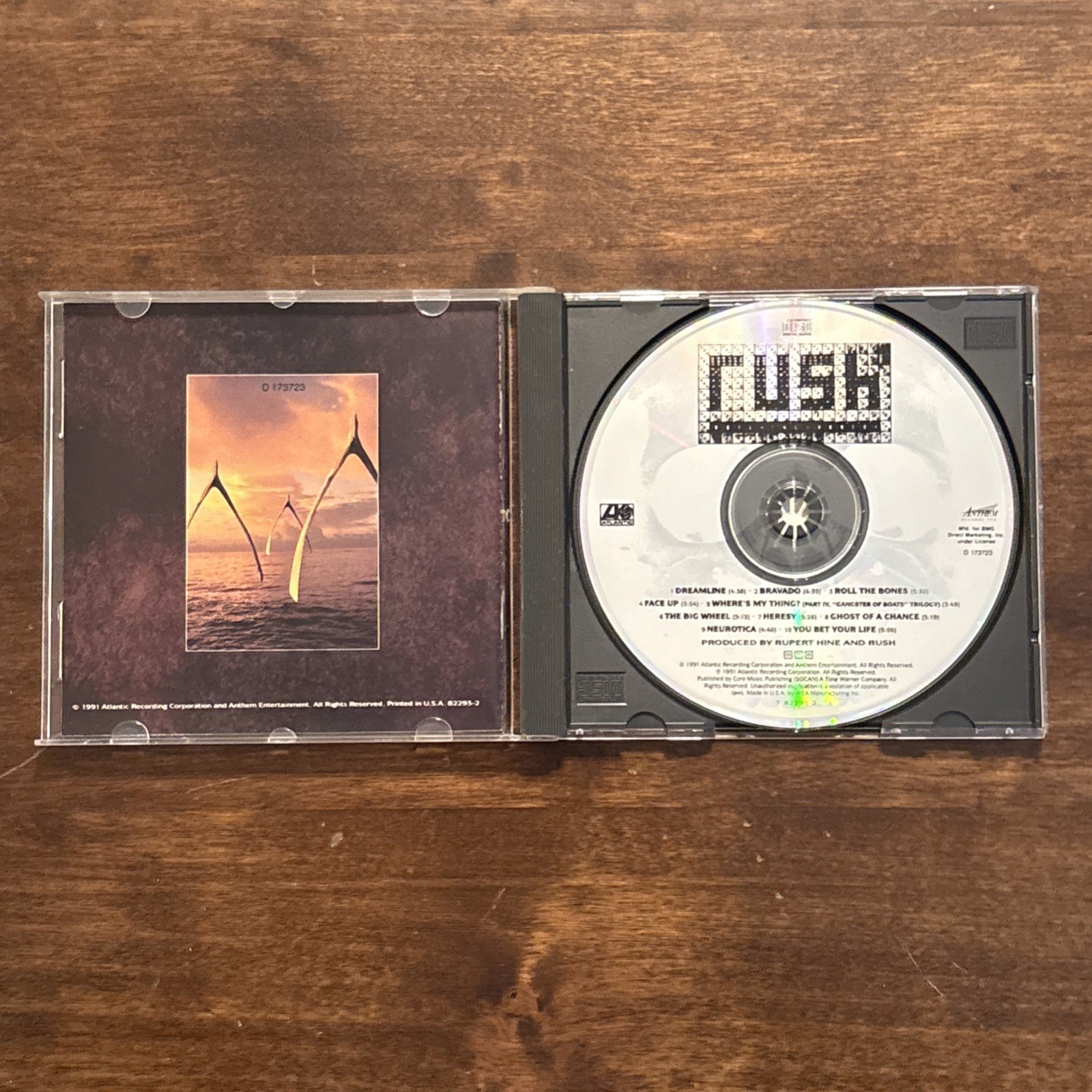 RUSH 6 CD Lot 2112,Hold Your Fire, Roll,Moving Pictures,Grace,Vapor Trails
