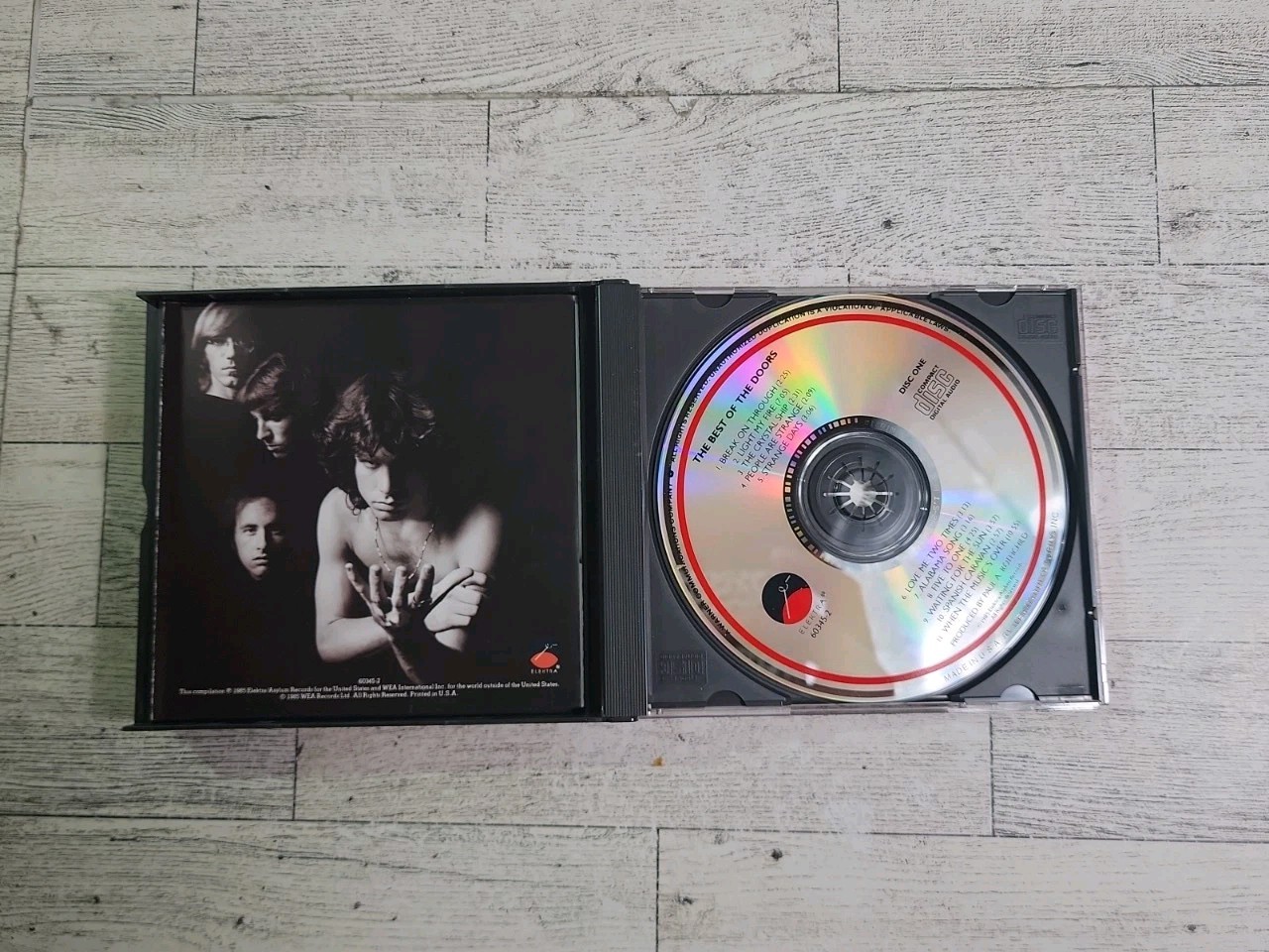1985 "The Best of The Doors" 2 CD Set Album ELEKTRA Jim Morrison Vintage