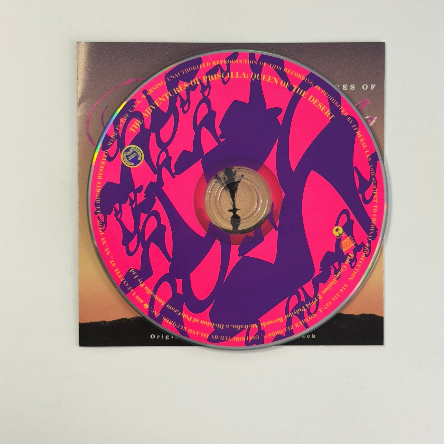 Priscilla Queen of the Desert CD 1994 Soundtrack Disco Pop Island Records