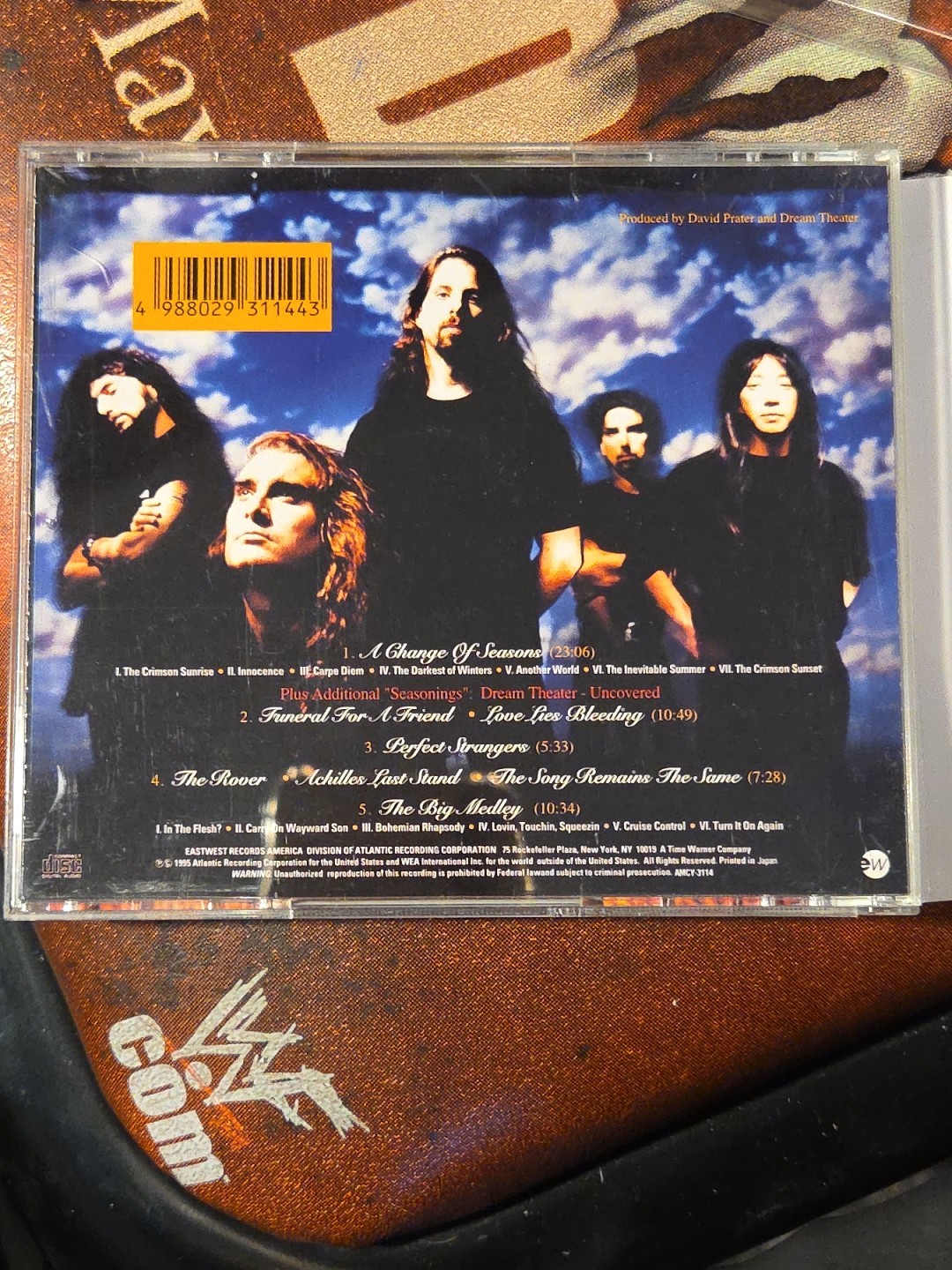 Dream Theater – A Change Of Seasons Japan CD OBI AMCY-3114 Prog Metal Covers