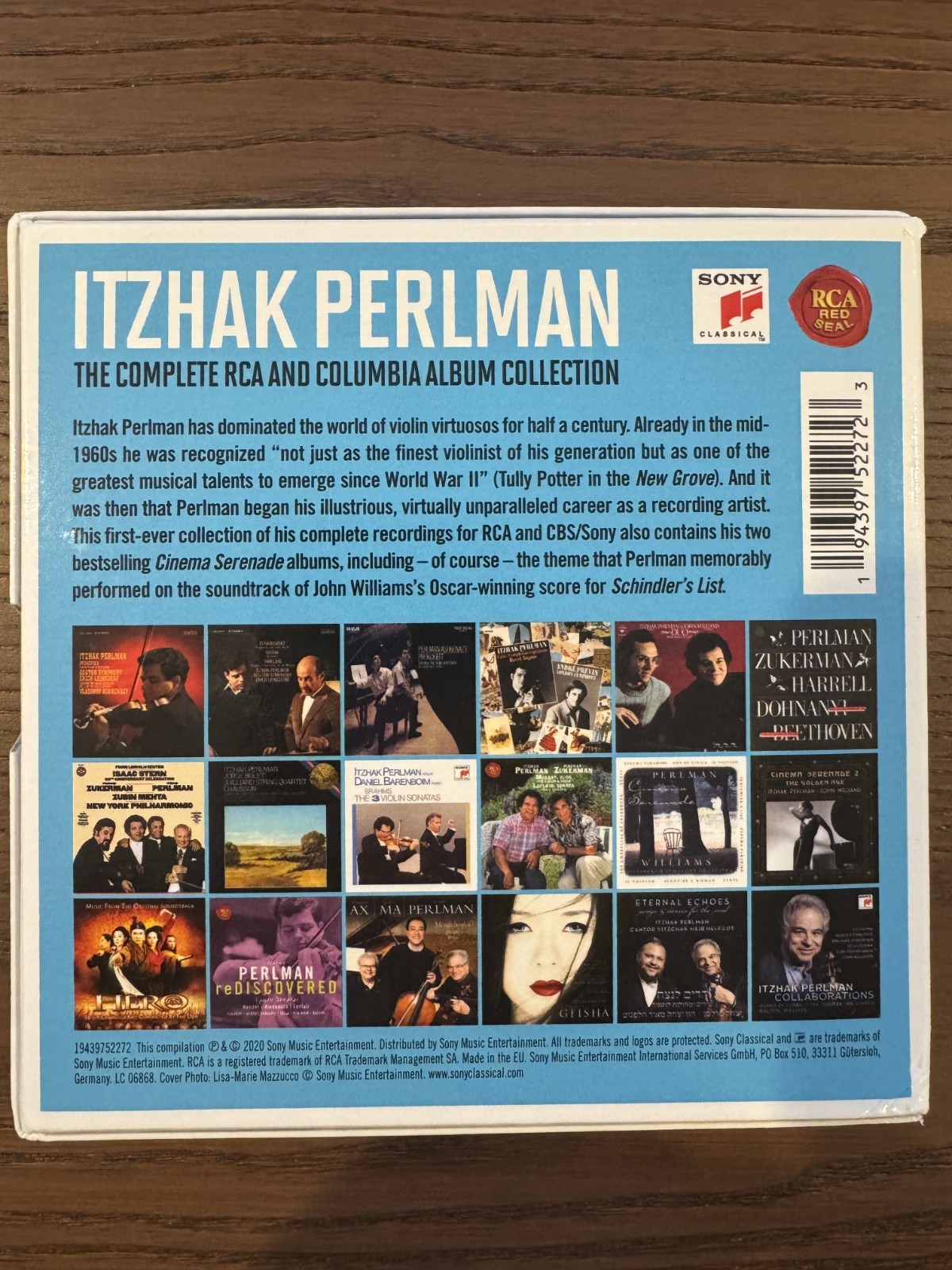 Itzhak Perlman – The Complete RCA And Columbia Collection 18 CDs