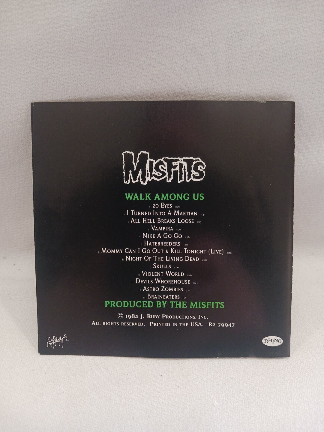 The Misfits Walk Among Us CD 1982 ORIGINAL Ruby Records Danzig Punk Metal VG++
