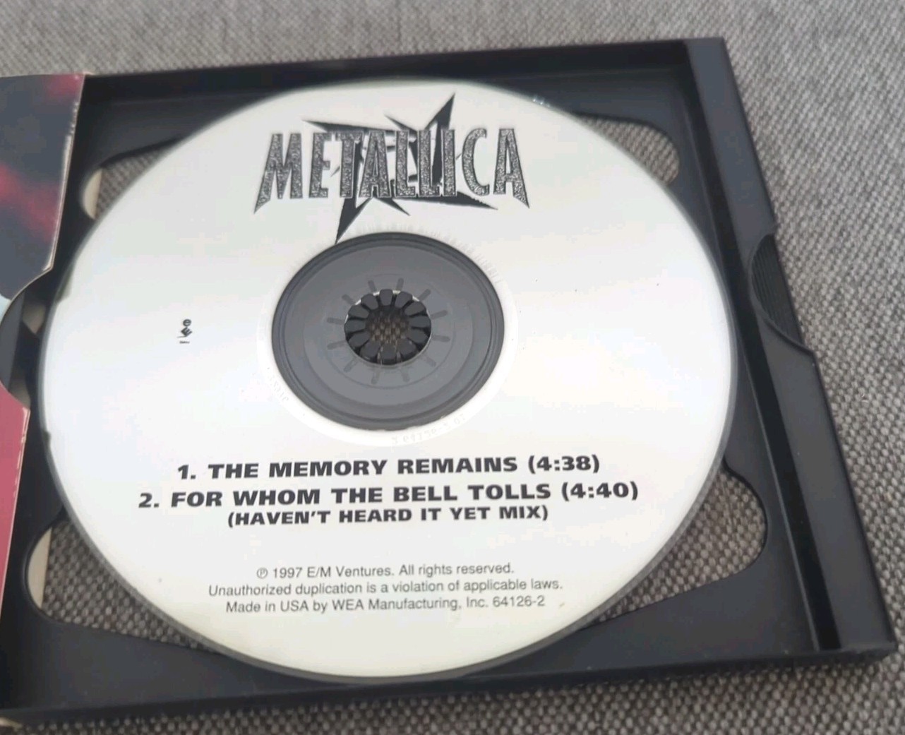 Metallica The Memory Remains & For Whom The Bell Tolls 1997