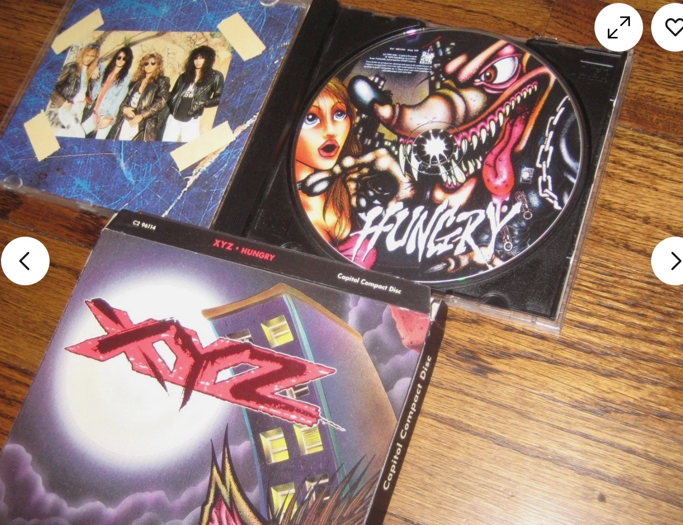 XYZ - "HUNGRY" 2nd ALBUM LONG BOX CD - 1991 - NEW / Sealed + signed 8x10