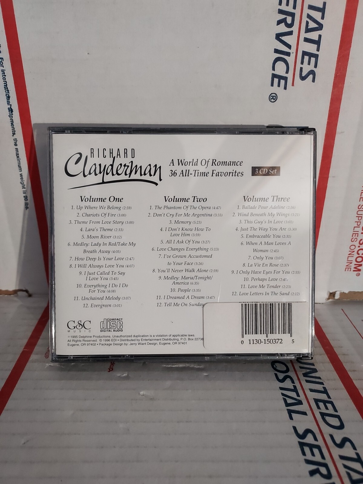 Richard Clayderman - A World of Romance - 3 CD Set Good Used - #62g