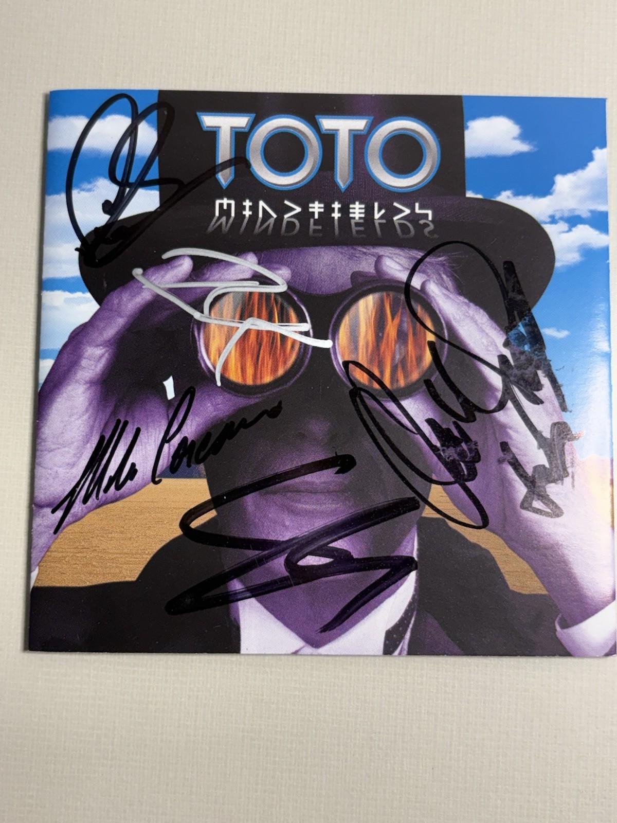 TOTO MINEFIELDS Autographed CD 5 Signatures Signed Album SL - BK - SP - MP - DP