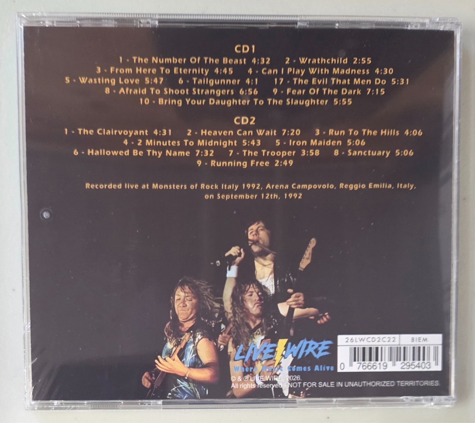Iron Maiden From Here To Reggio Emilia New 2 CD Heavy Metal Bruce Dickinson