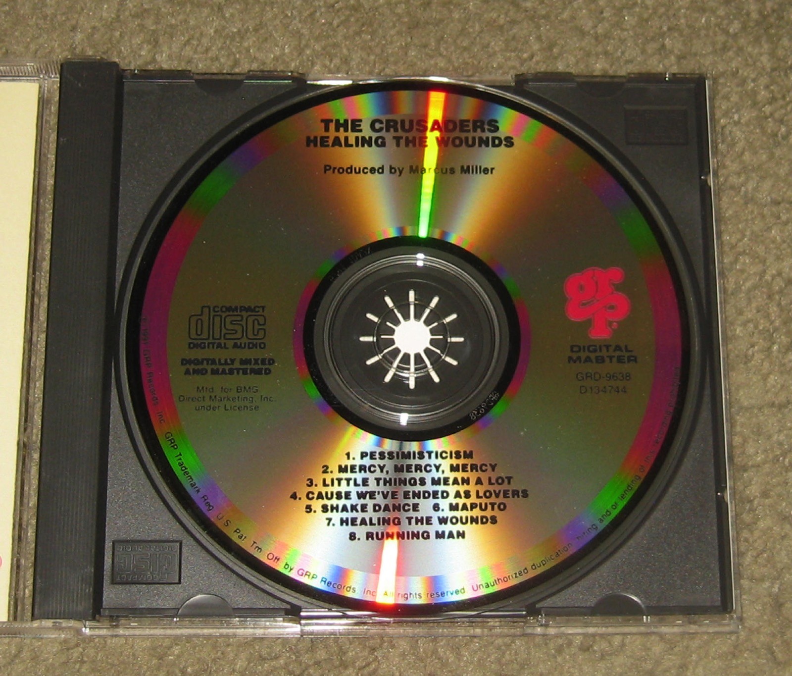 The Crusaders - Healing The Wounds (CD, 1991, GRP Records) Soul Jazz