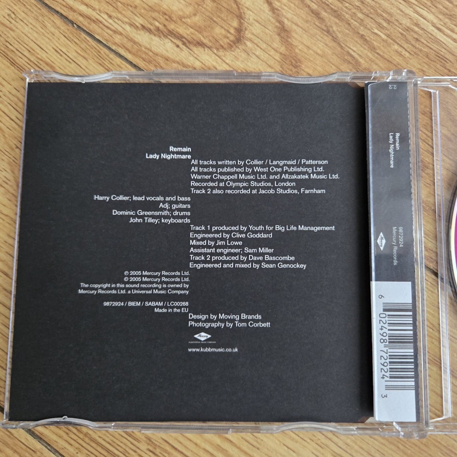 RARE UK IMPORT: KUBB : REMAIN (CD SIngle MERCURY 2005) INDIE ROCK, POP ROCK