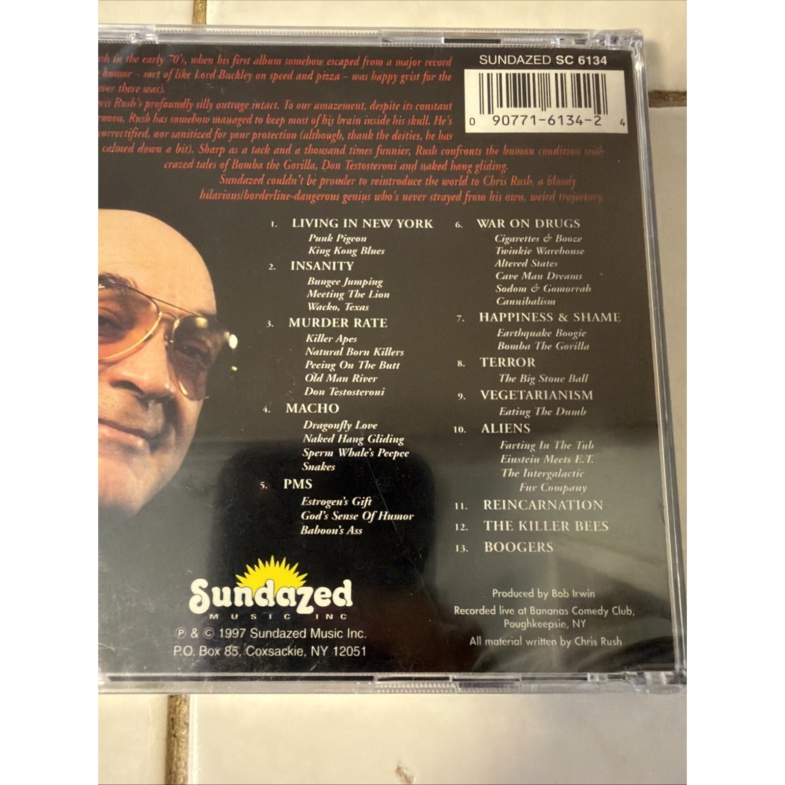 There's No Bones in Ice Cream by Chris Rush (CD, 1997)