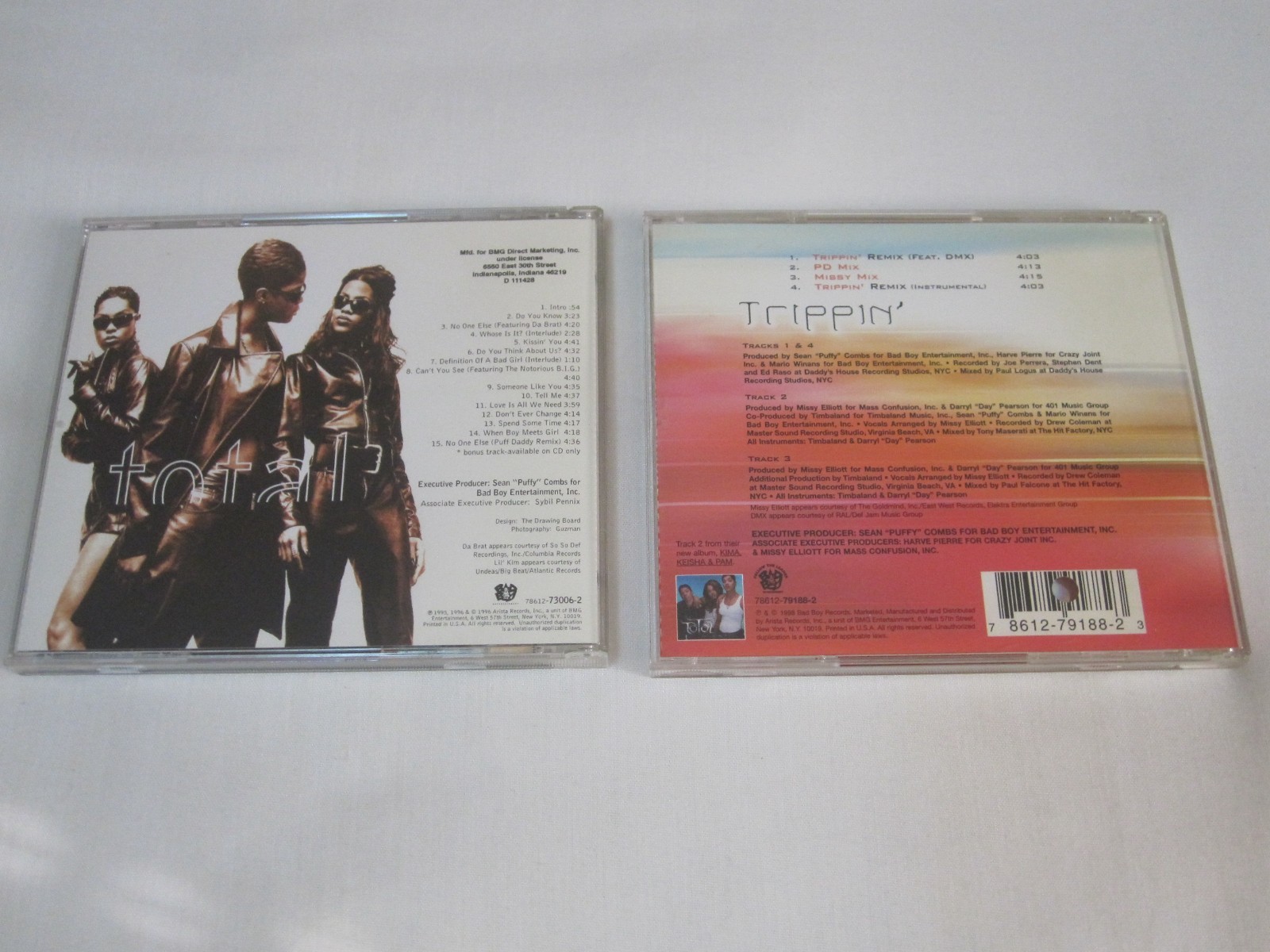 Total (1996) R&B Album & Trippin' feat. DMX (1998) Remix Single | 2-CD Set