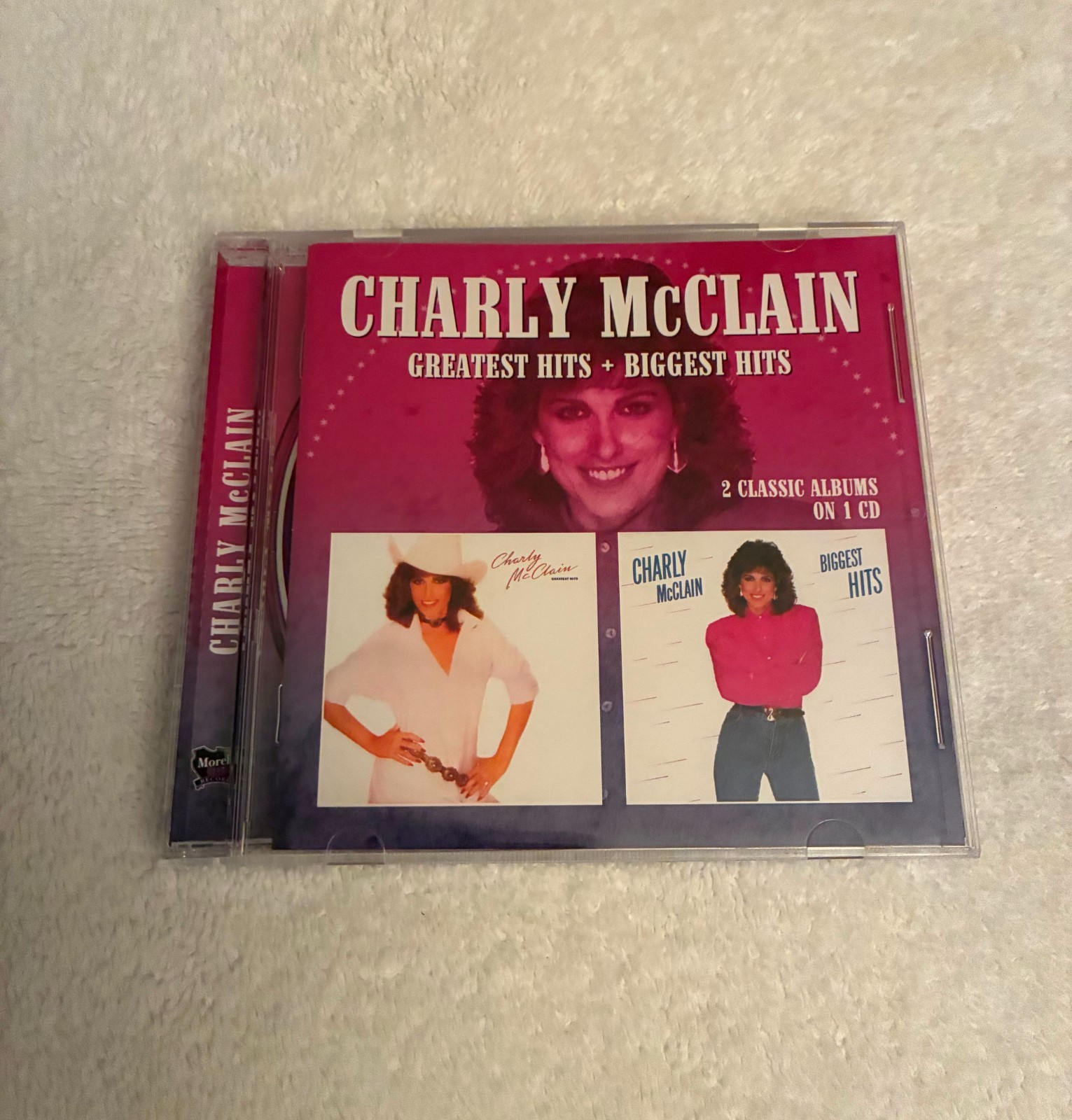 Charly McClain "Greatest Hits/Biggest Hits" 2 Albums On 1 CD Morello Records