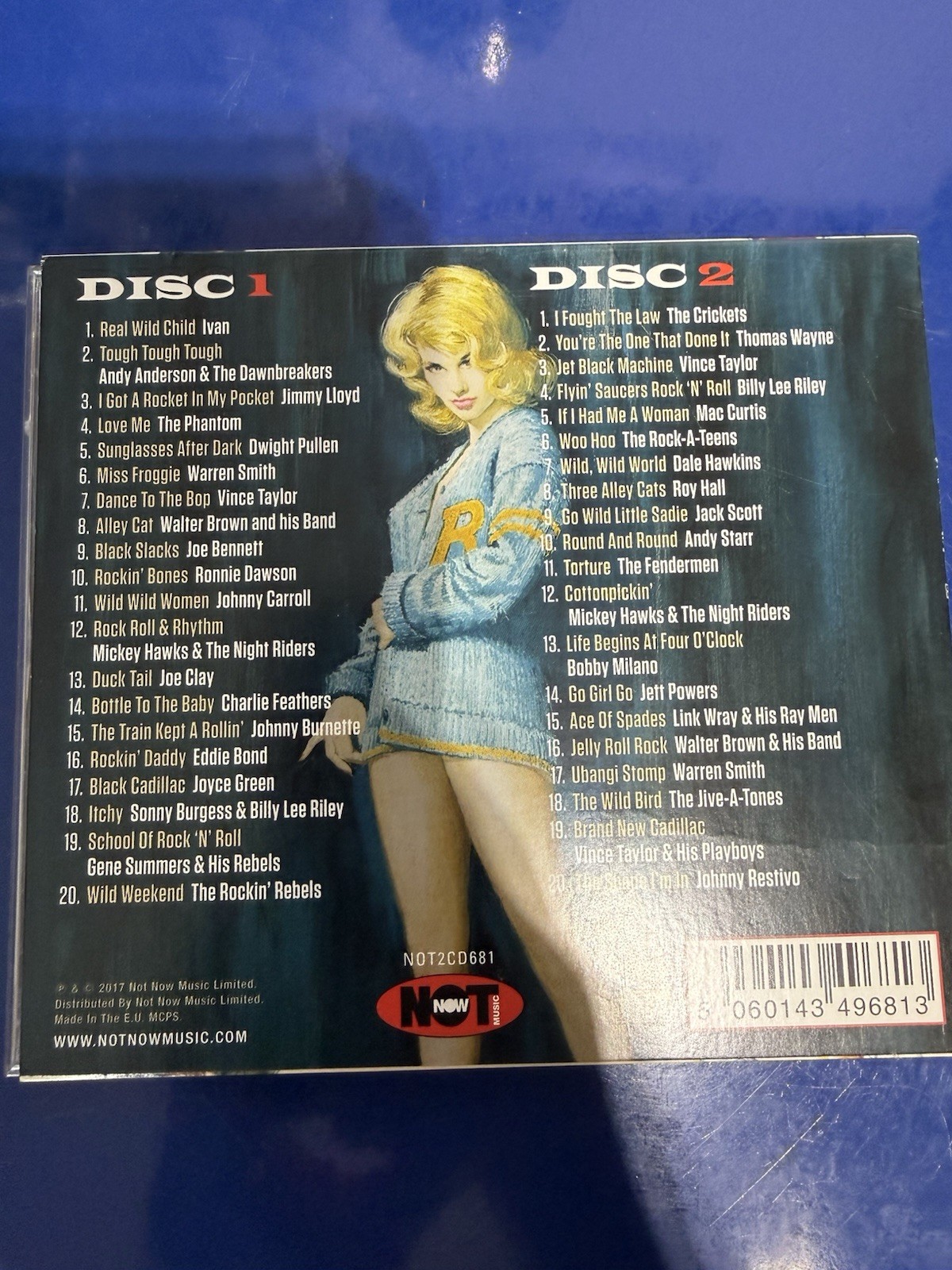 Born Wild: 40 Tales Of Cool Guys And Hot Girls 2 CD Link Wray Johnny Burnette