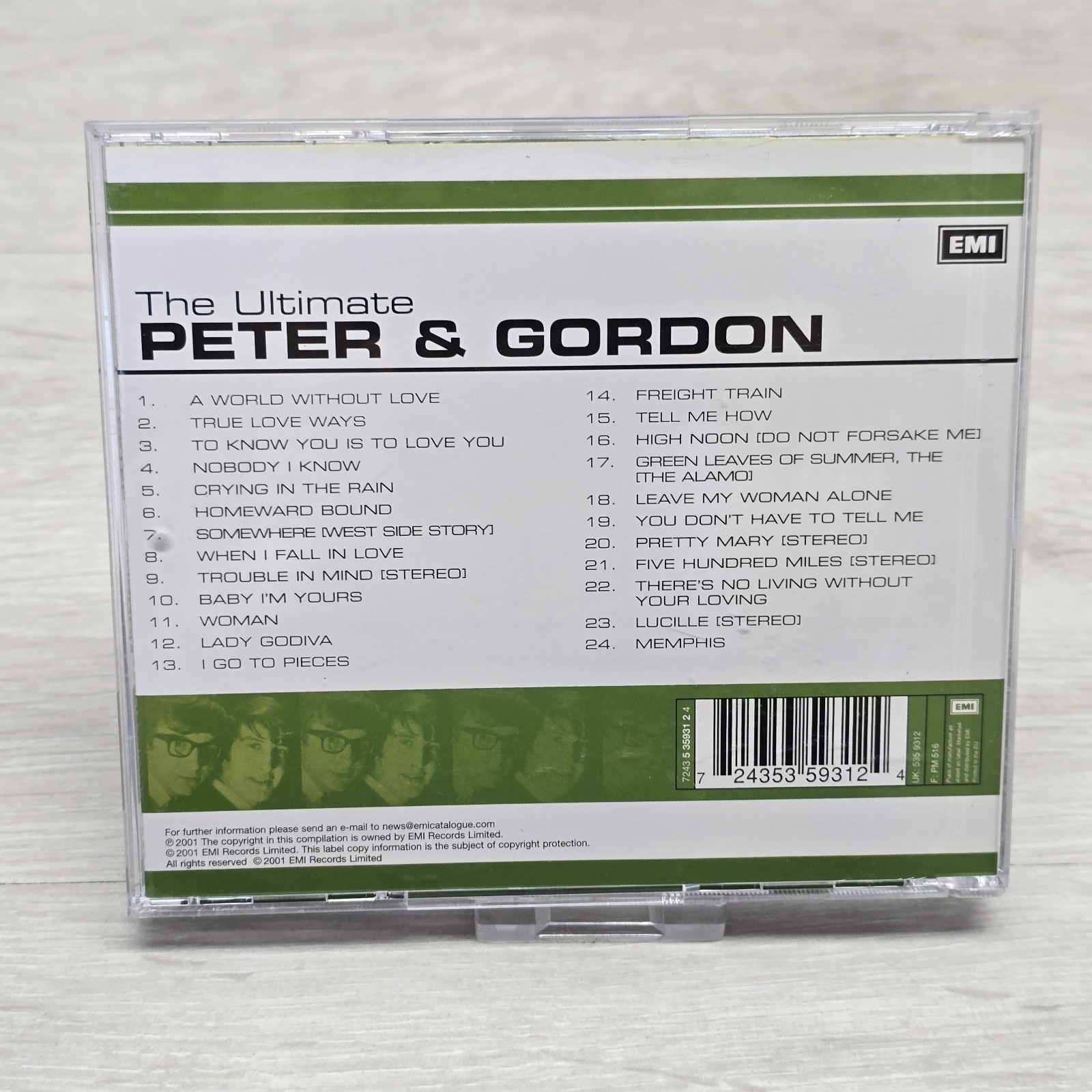 Peter and Gordon - The Ultimate Collection - CD 2001 EMI 24 Tracks Best Of VGC