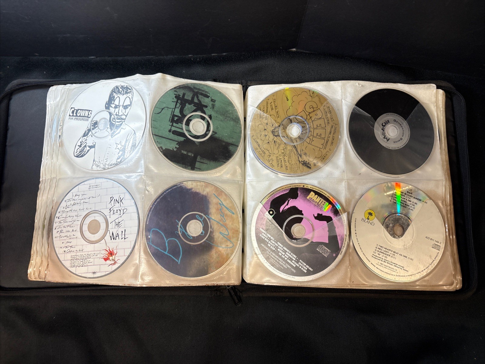 VTG Lot of 90 Rock Music CDs in Binder 70s, 80s & 90s: Ac/Dc Korn Pink Floyd Etc