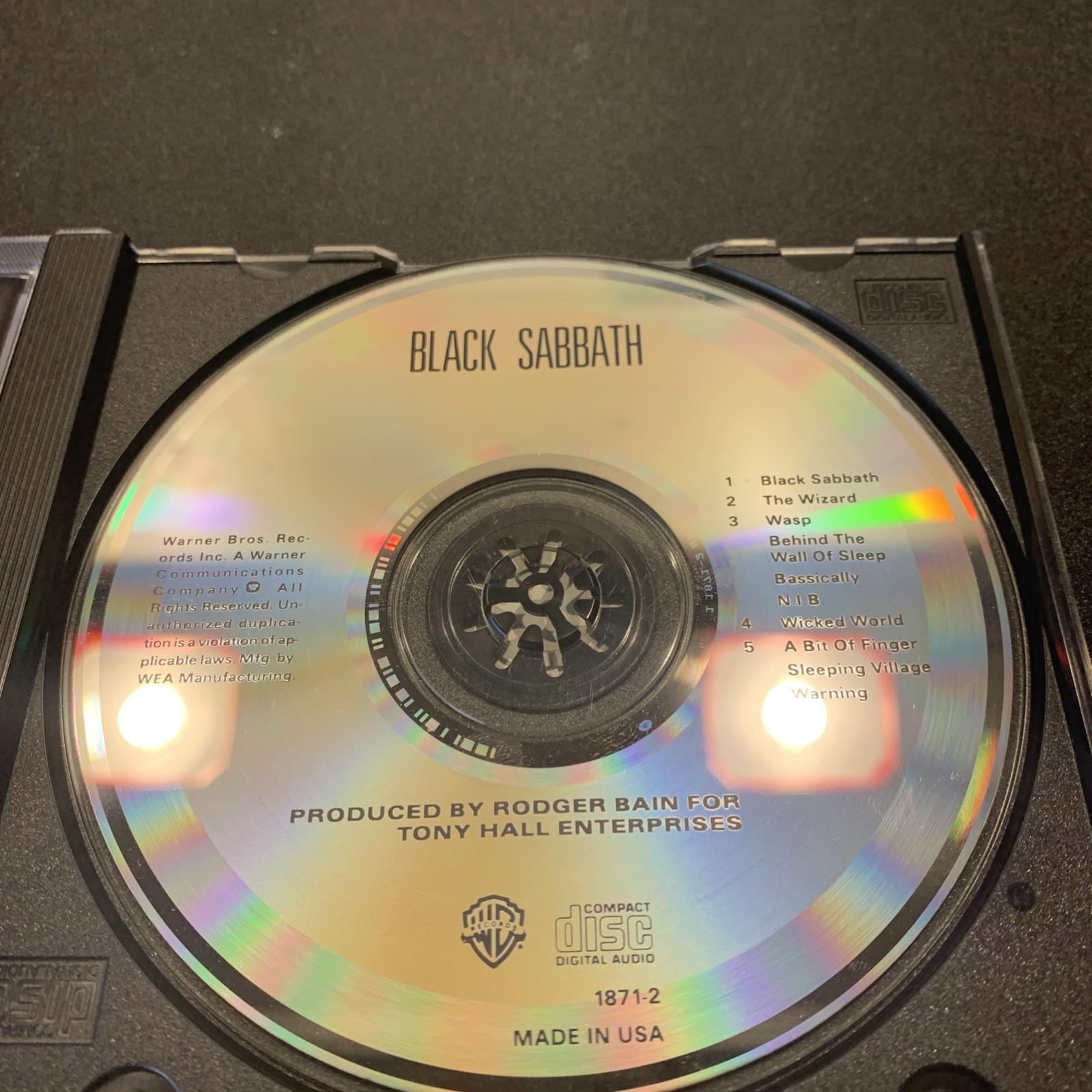 Black Sabbath - Self Titled Warner Bros 1871-2