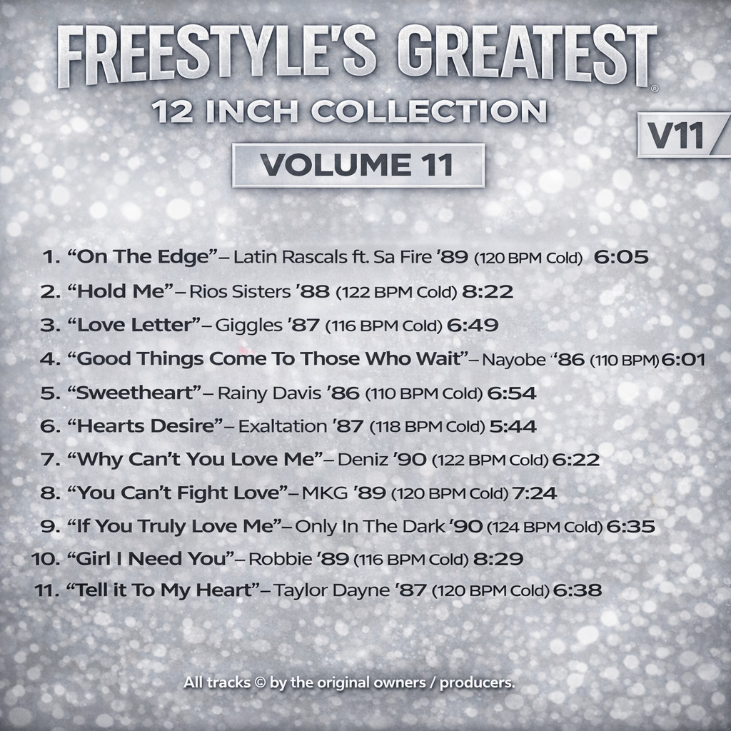 Freestyle Hard to Find 12" Versions - Over 130 Unedited Original Tracks for DJ's