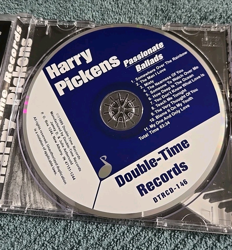 Harry Pickens – Passionate Ballads CD 1998 Jazz Piano Double-Time Records