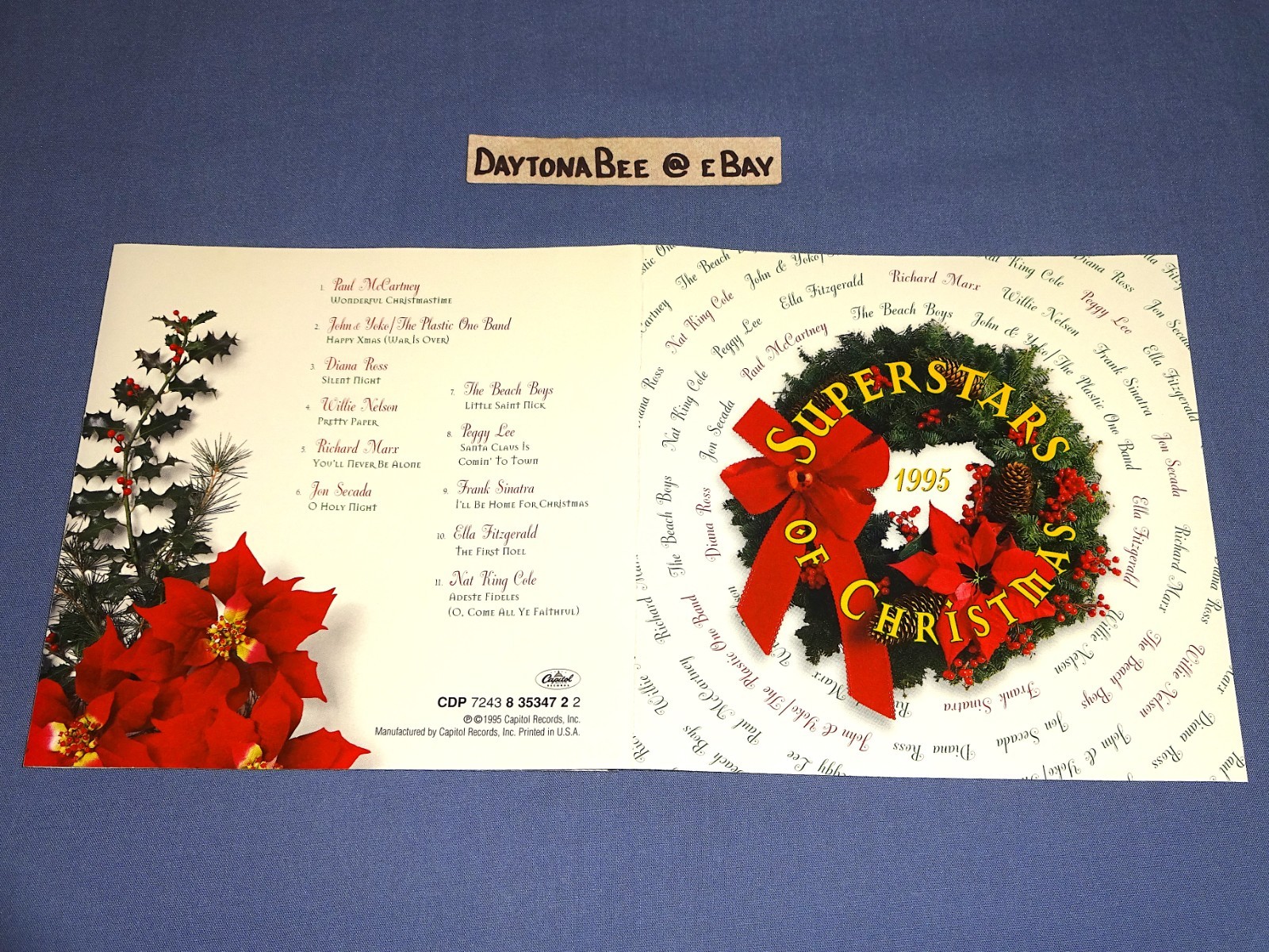 Superstars Of Christmas 1995 Paul McCartney John Lennon Yoko Ono Willie Nelson