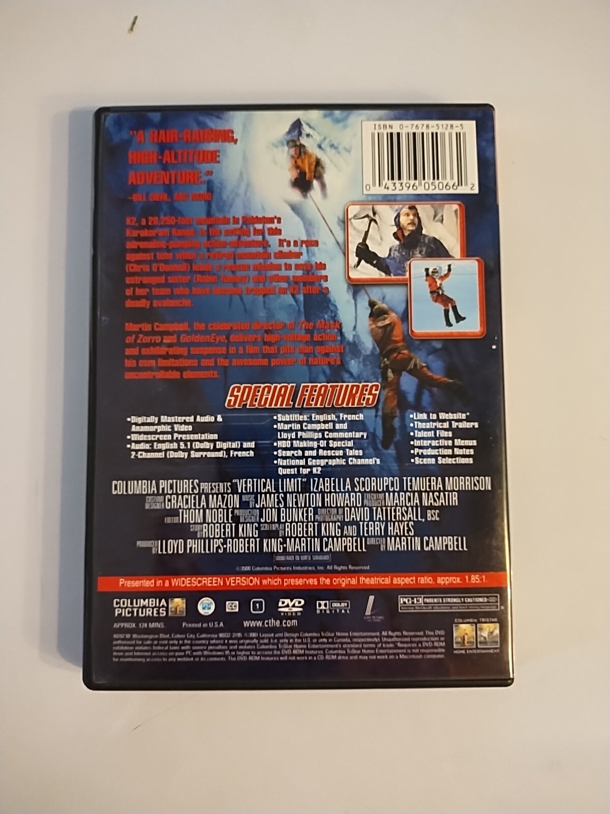 Vertical Limit (DVD, 2001, Special Edition) Free Shipping Buy 2 Get 1 Free