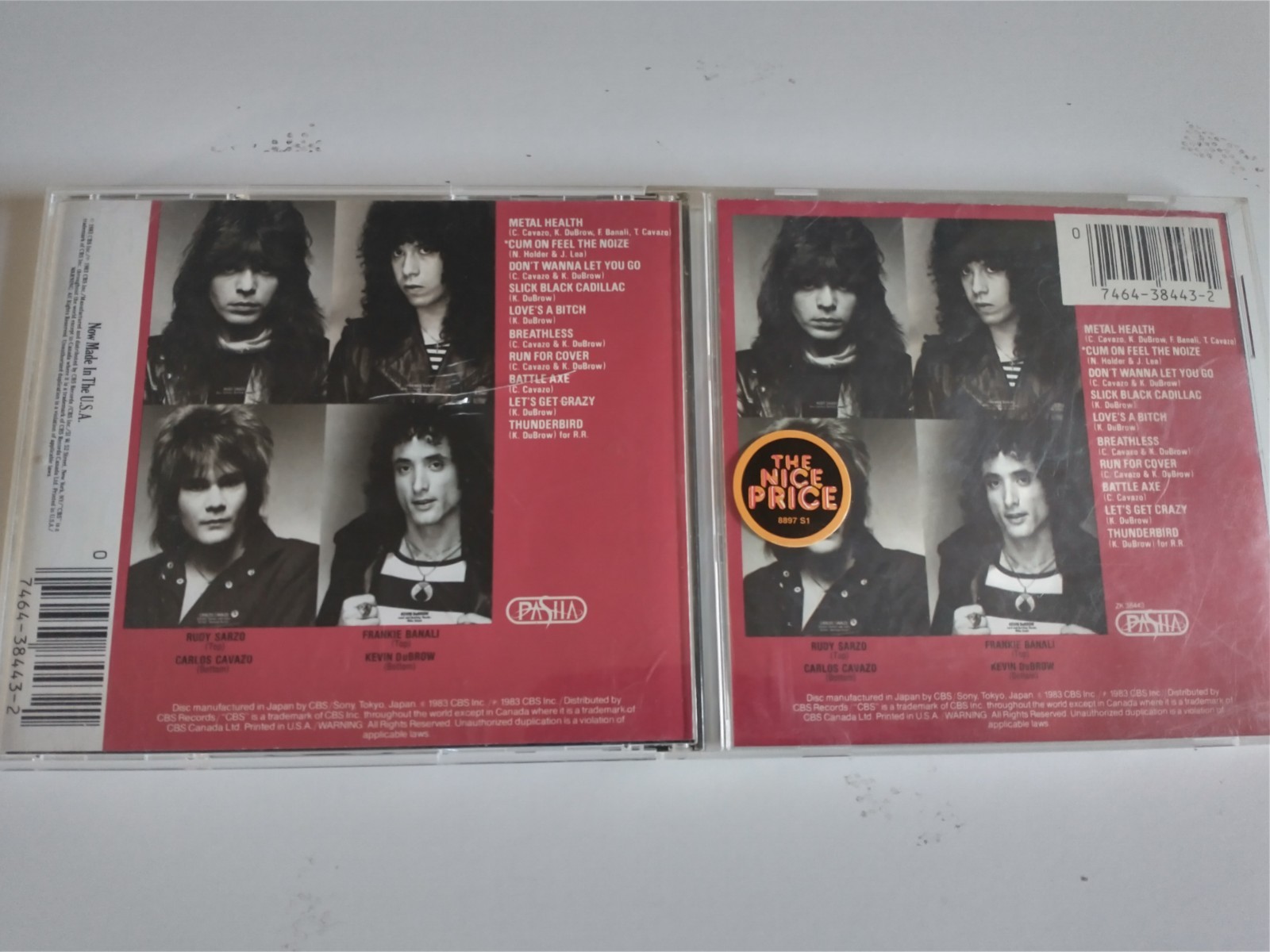Metal Health Quiet Riot (CD, 1984, Legacy) CBS Sony Cum on feel the noize Japan