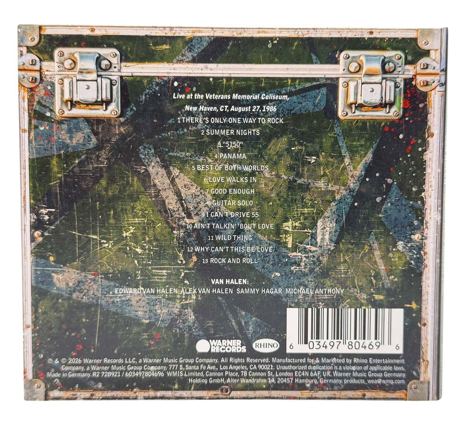 Van Halen – Live in New Haven 1986 (CD) + Free Holographic Sticker - New