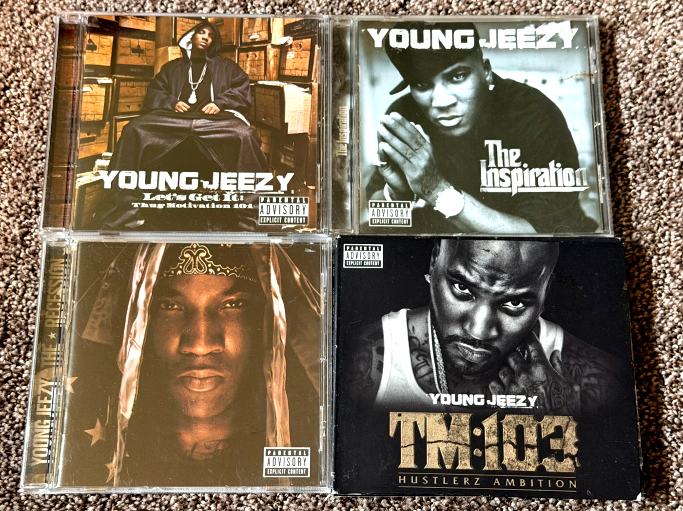 YOUNG JEEZY~LOT OF 4 CDs Hip Hop Rap 1990s FREE SHIPPING