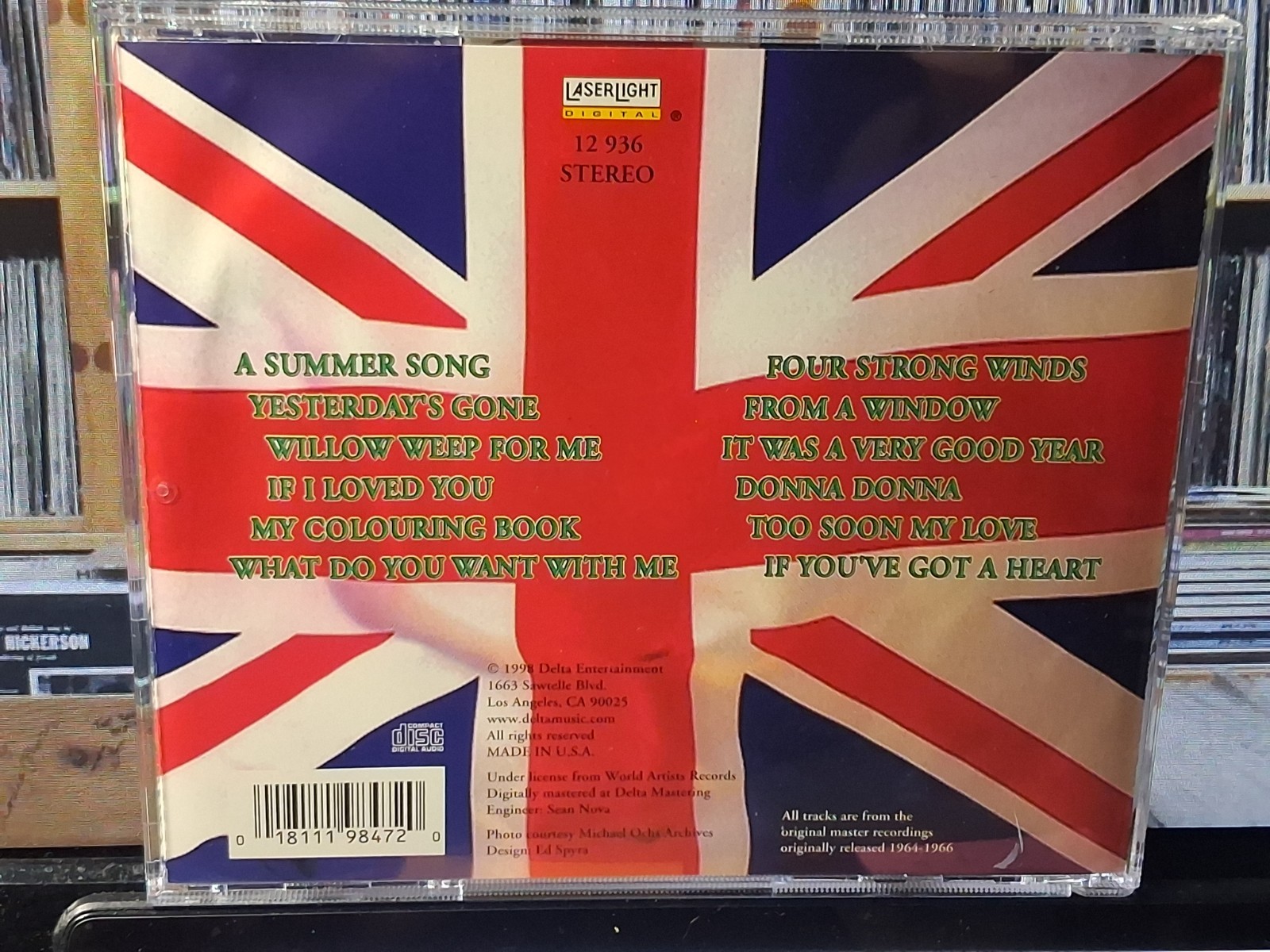 Chad & Jeremy's Greatest Hits (CD, Dec-1998, Laserlight) *VERY GOOD*