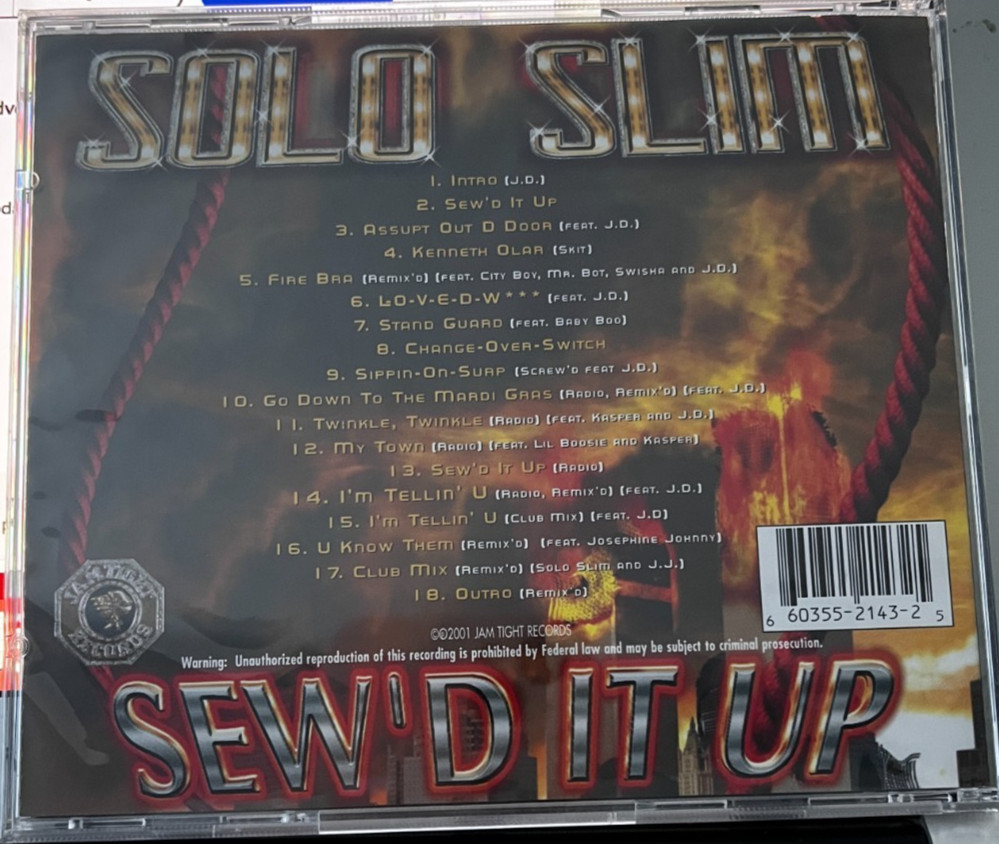 Solo Slim-Sew'd It Up CD