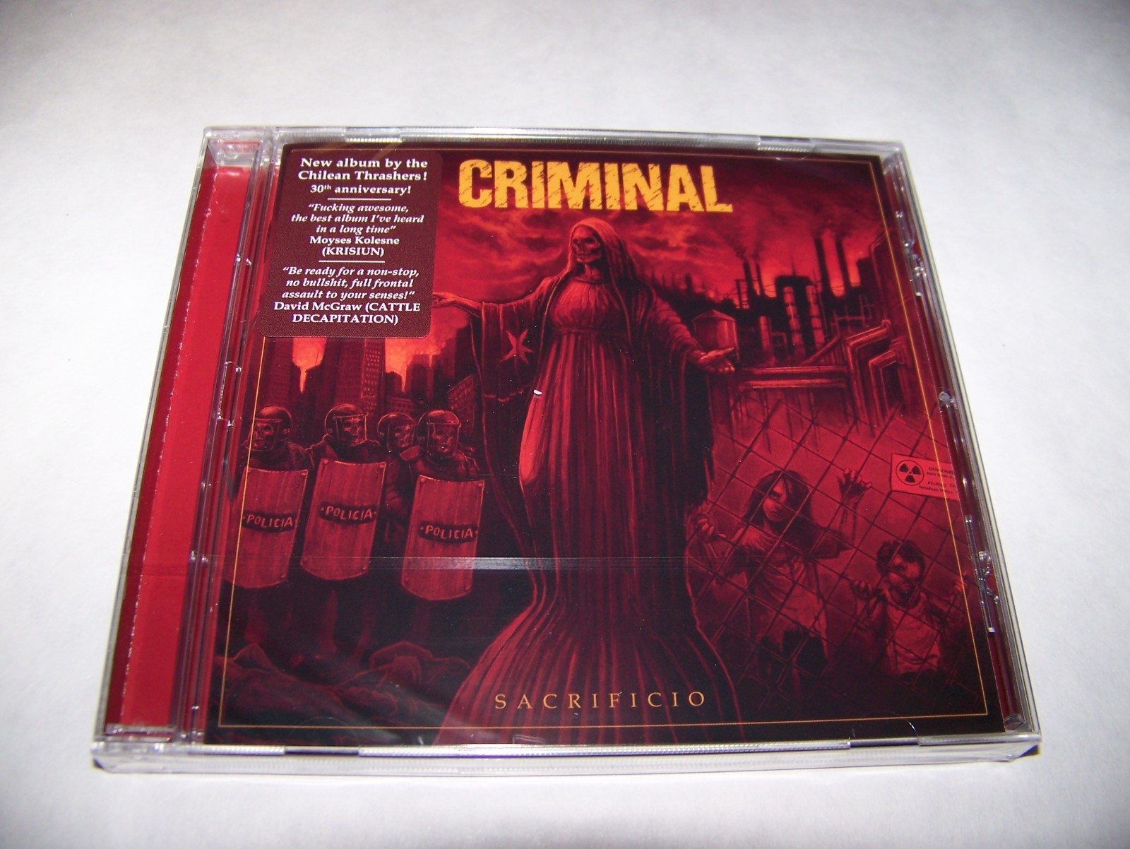 CRIMINAL - Sacrificio CD 2021 Metal Blade Records NEW & SEALED
