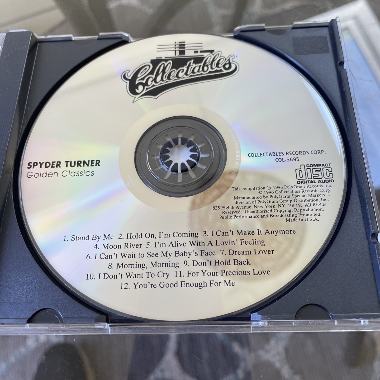 Stand by Me: Golden Classics by Spyder Turner (CD 2006, Collectables) 12 Tracks