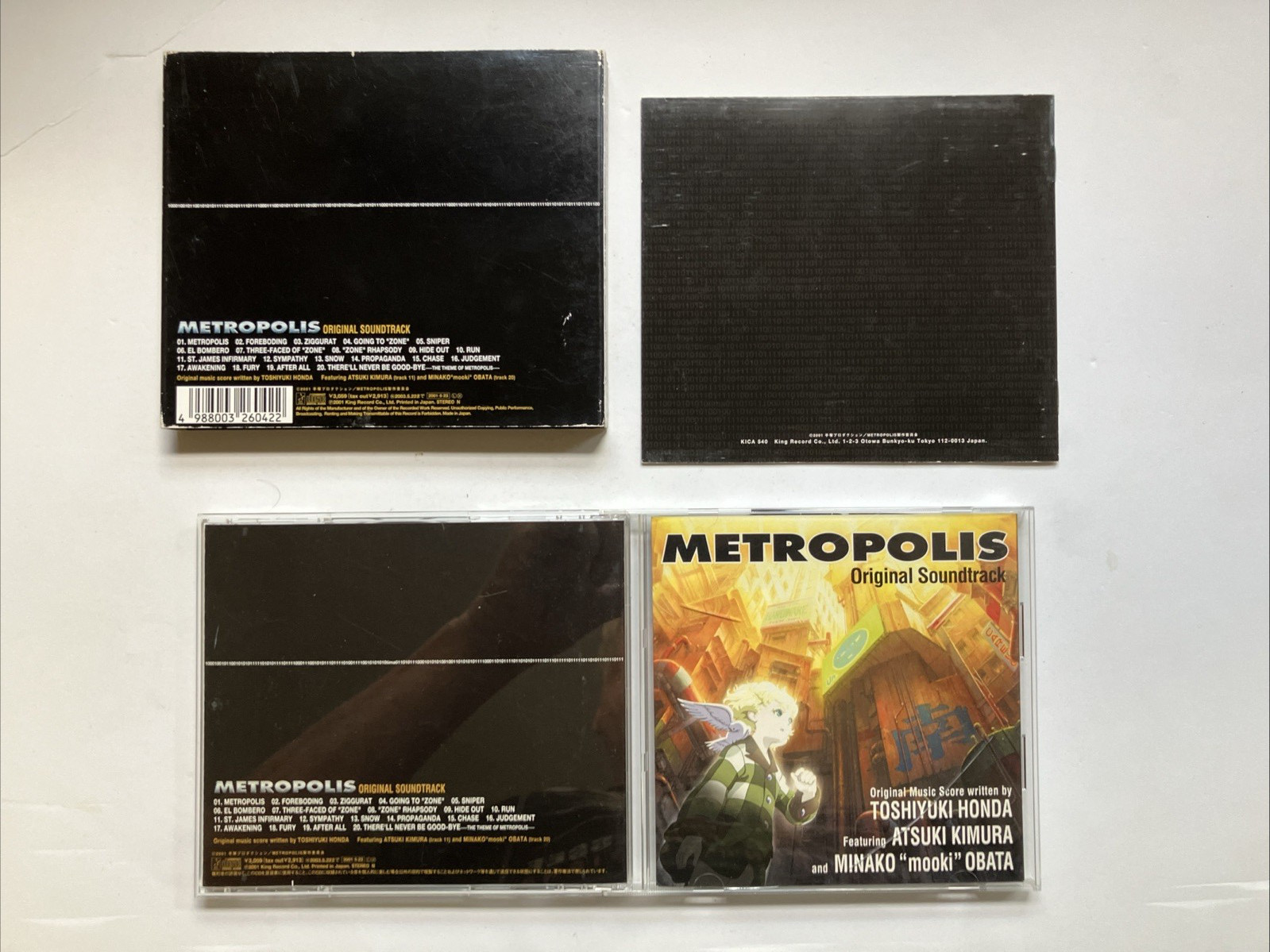 Metropolis Anime Film CD Soundtrack Toshiyuki Honda - Otomo / Rintaro / Tezuka