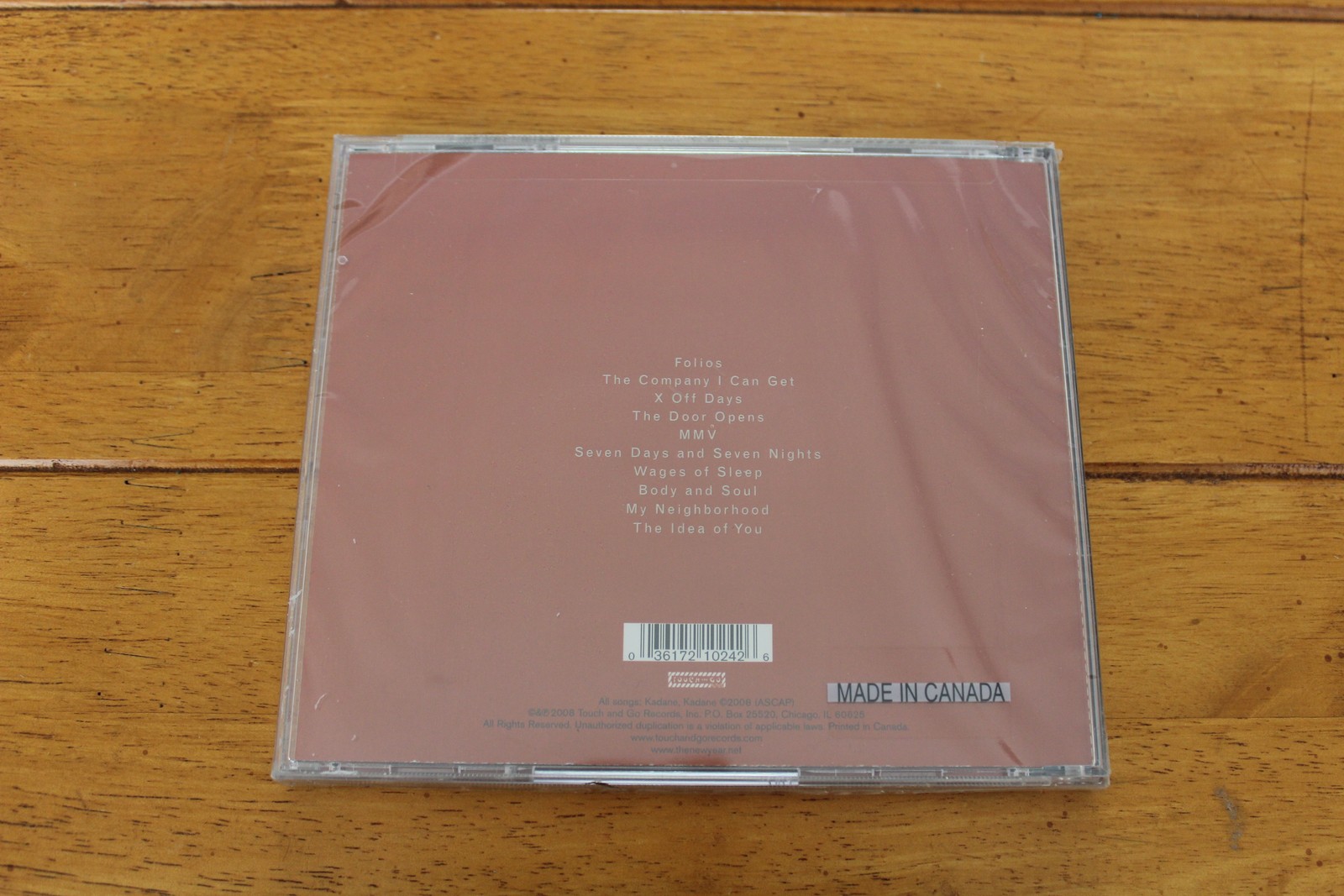 The New Year CD Self Titled 2008 Indie Rock Touch and Go Records TG324 New