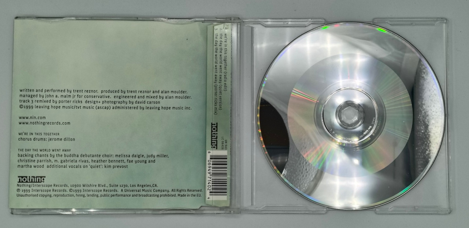 NINE INCH NAILS We're In This Together MaxiCD ORANGE CD Single Rare NIN