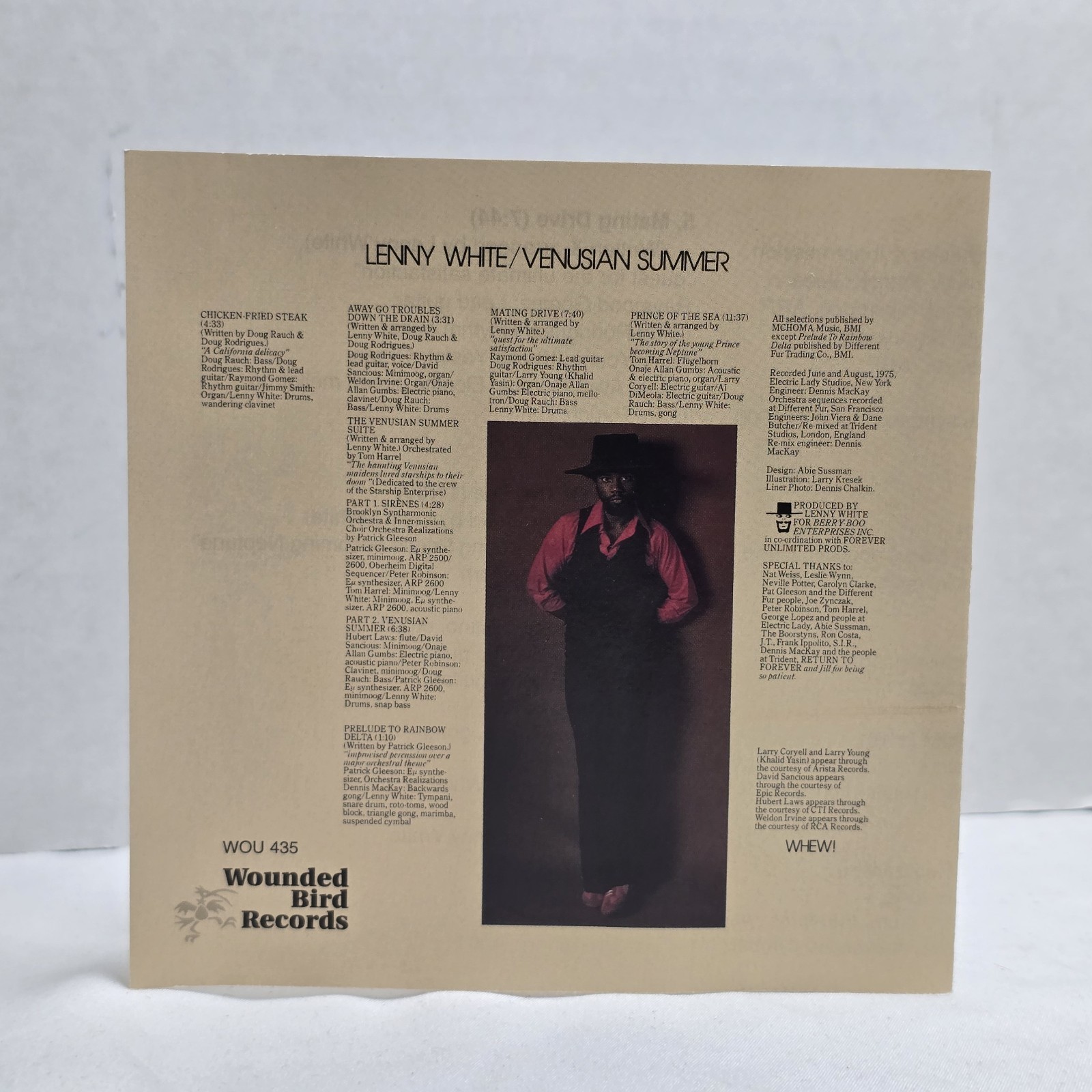 Lenny White Venusian Summer CD 1975 Remastered Wounded Bird Records WOU 435