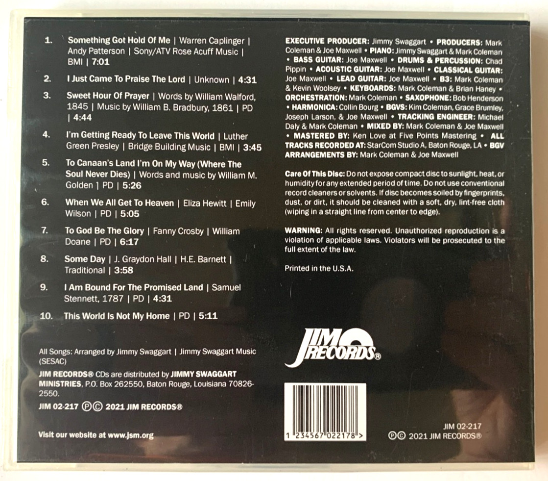 Jimmy Swaggart Praise Worship Christian Religious Gospel CD Lot of 8 - C