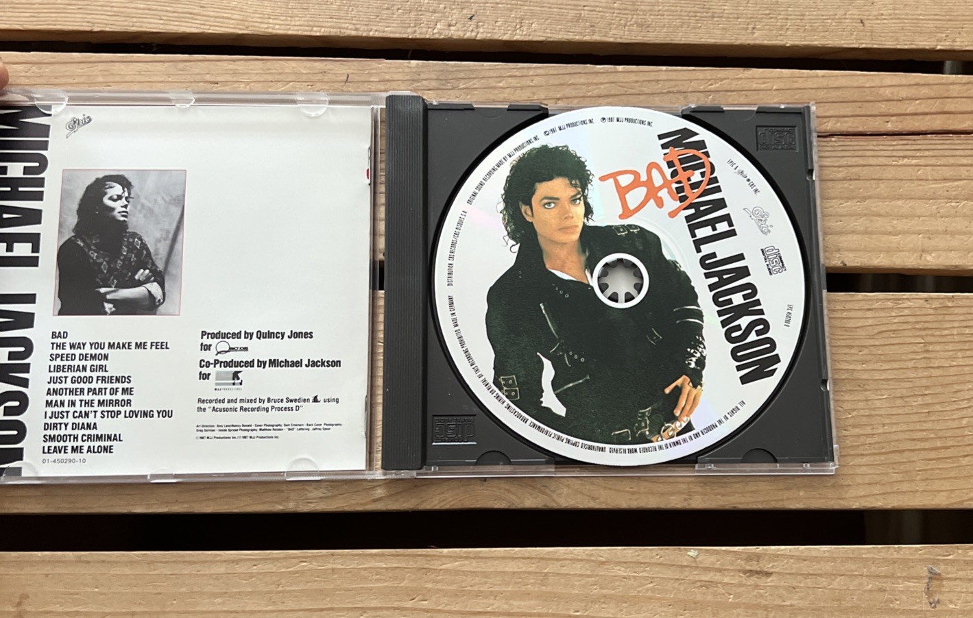 Michael Jackson Bad (Picture Disc) CD Epic EPC 450290 9 RARE Europe