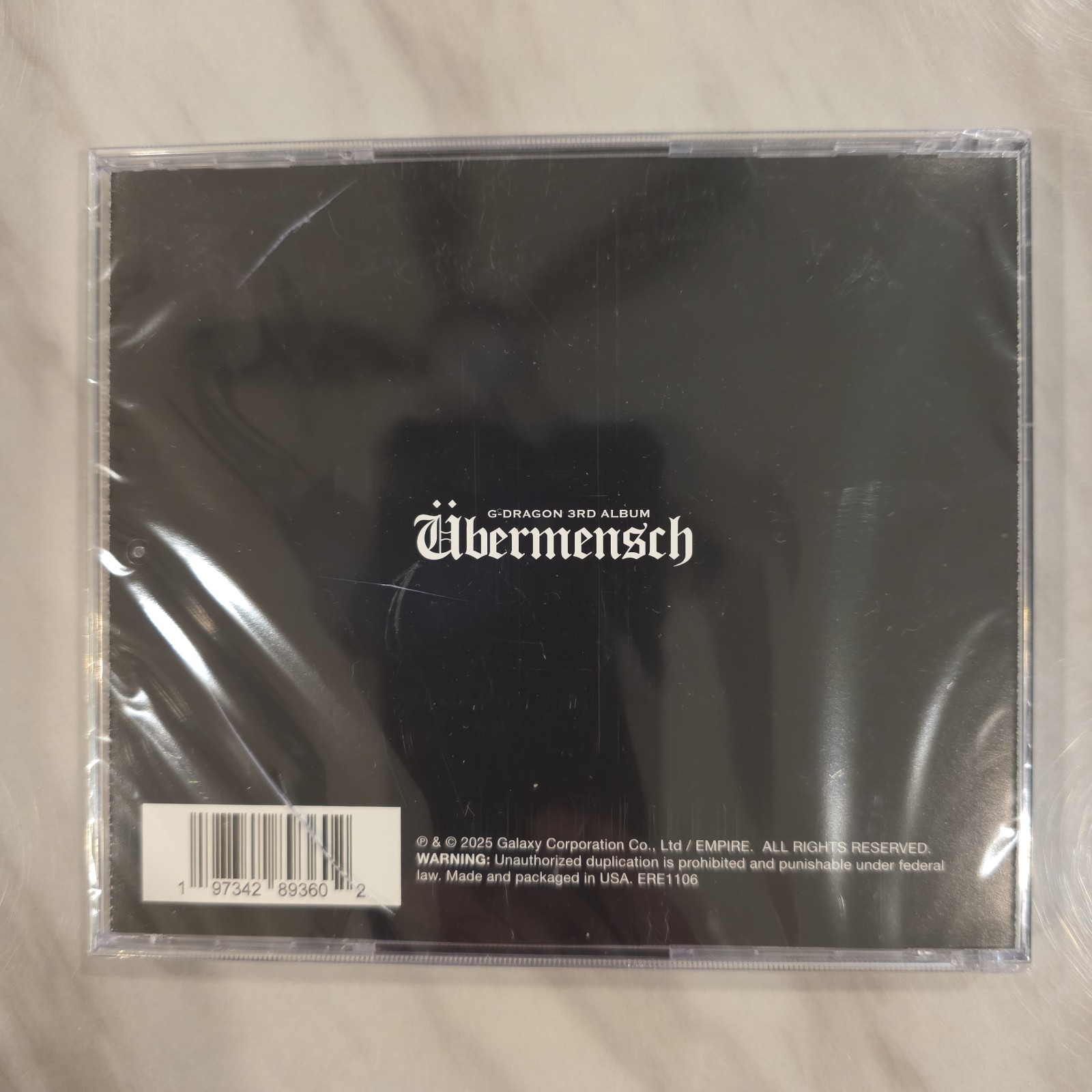 G-DRAGON UBERMENSCH [Pink Verson) NEW 2025 CD READ