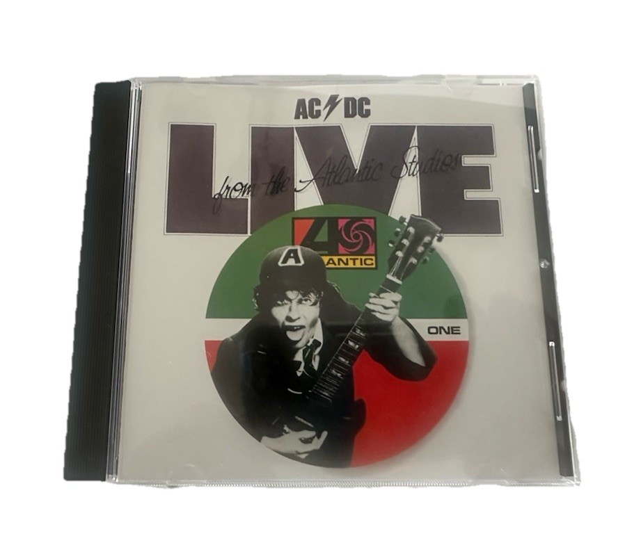 AC/DC BONFIRE VOLTS LIVE BACK BLACK Box Set Poster Booklet Sticker Pick tattoo