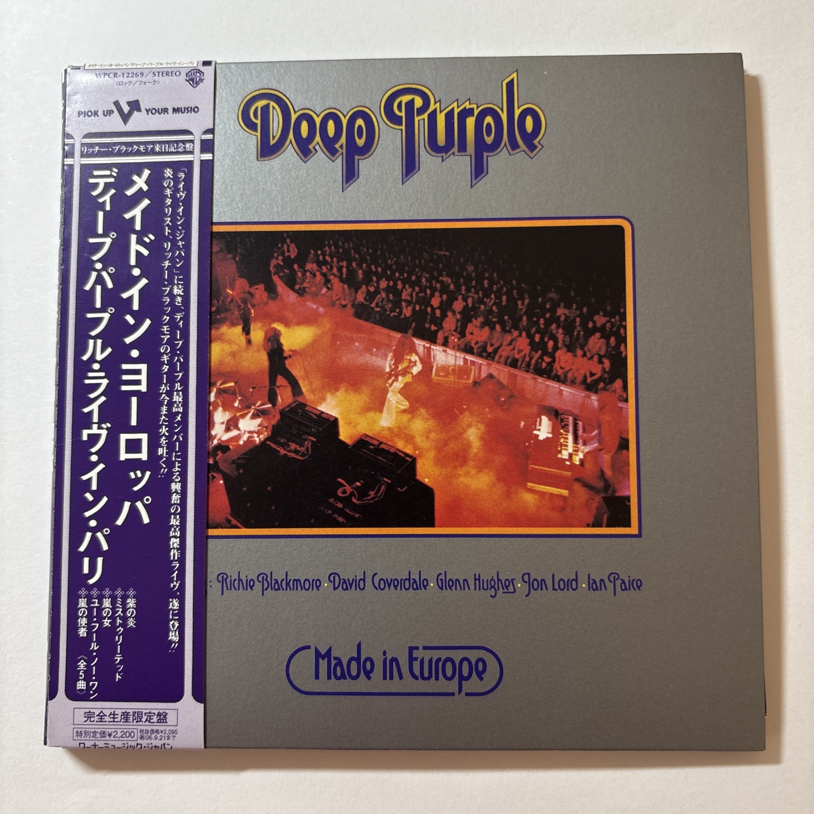 Deep Purple Made In Europe, WPCR – 12269 Warner Brothers, Japan Cd