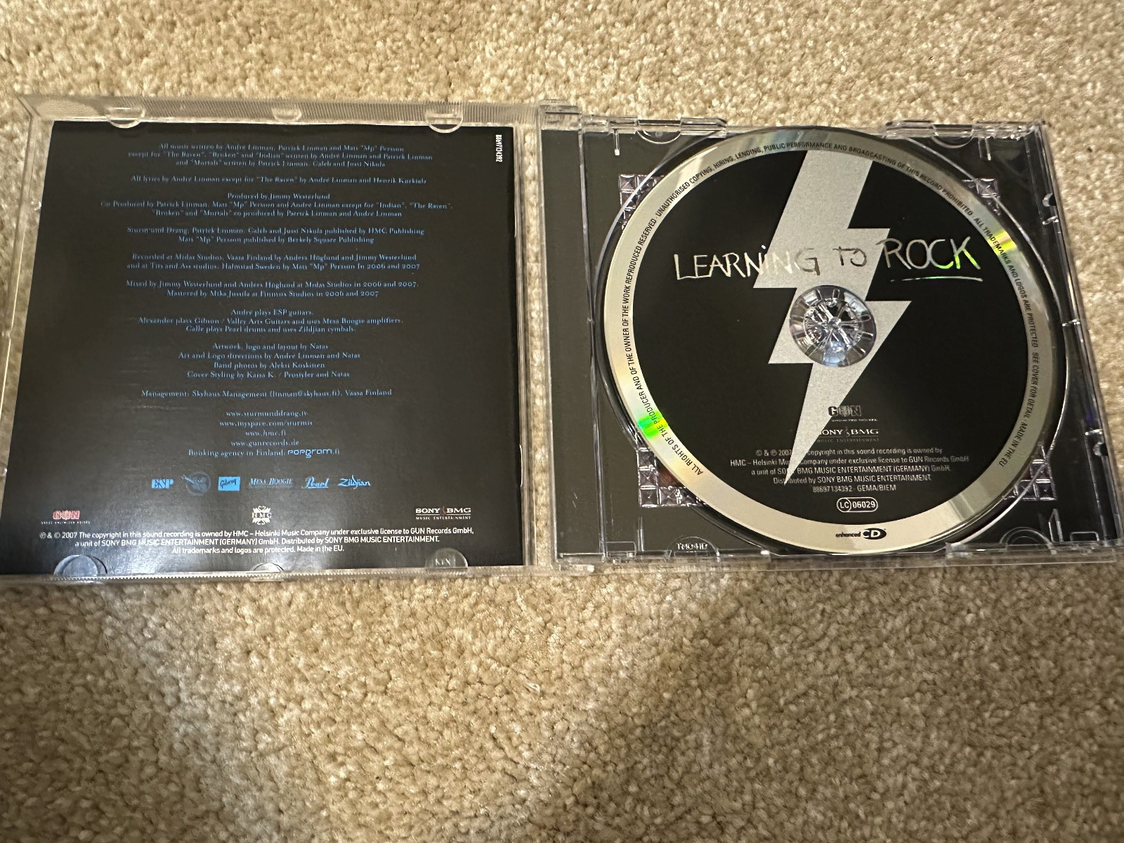 STURM UND DRANG LEARNING TO ROCK CD 2007 GUN RECORDS EXCELLENT CONDITION