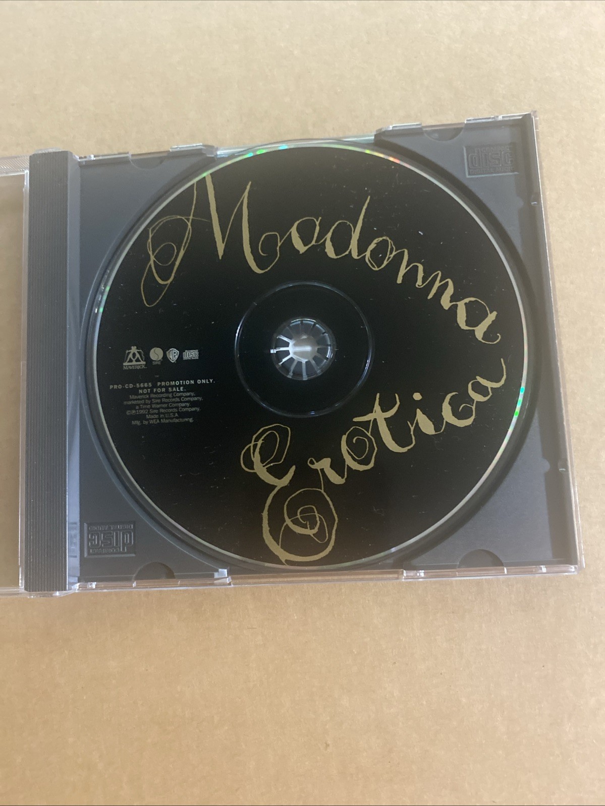 Madonna - Erotica - Used Promo 3-Track CD Single - US 1992 Maverick - Like New