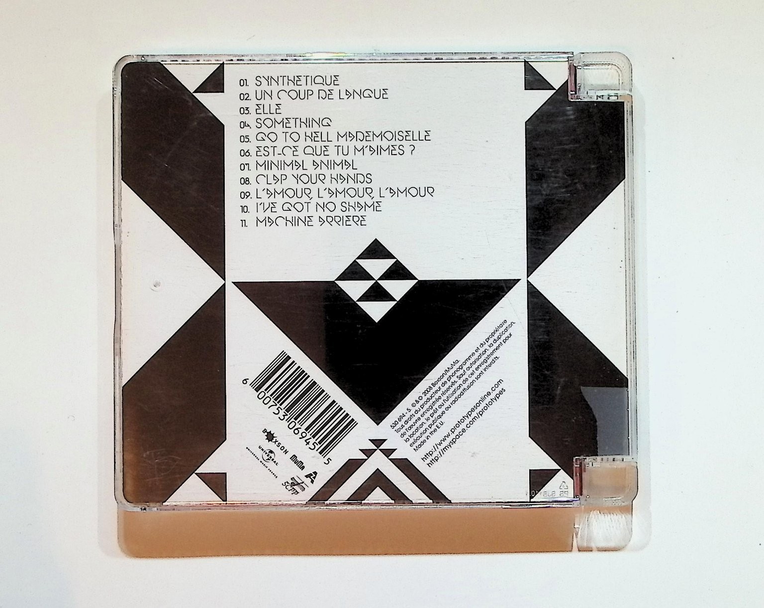Synthetique – Prototypes CD 2008 Electro Pop Polydor Universal EU
