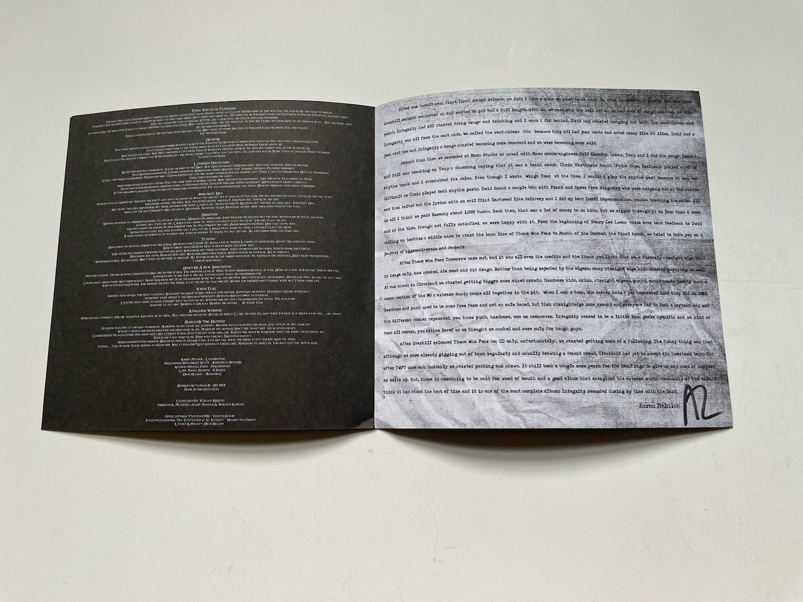 Integrity - Those Who Fear Tomorrow CD 2016 Magic Bullet MBL 178 Promo Hardcore