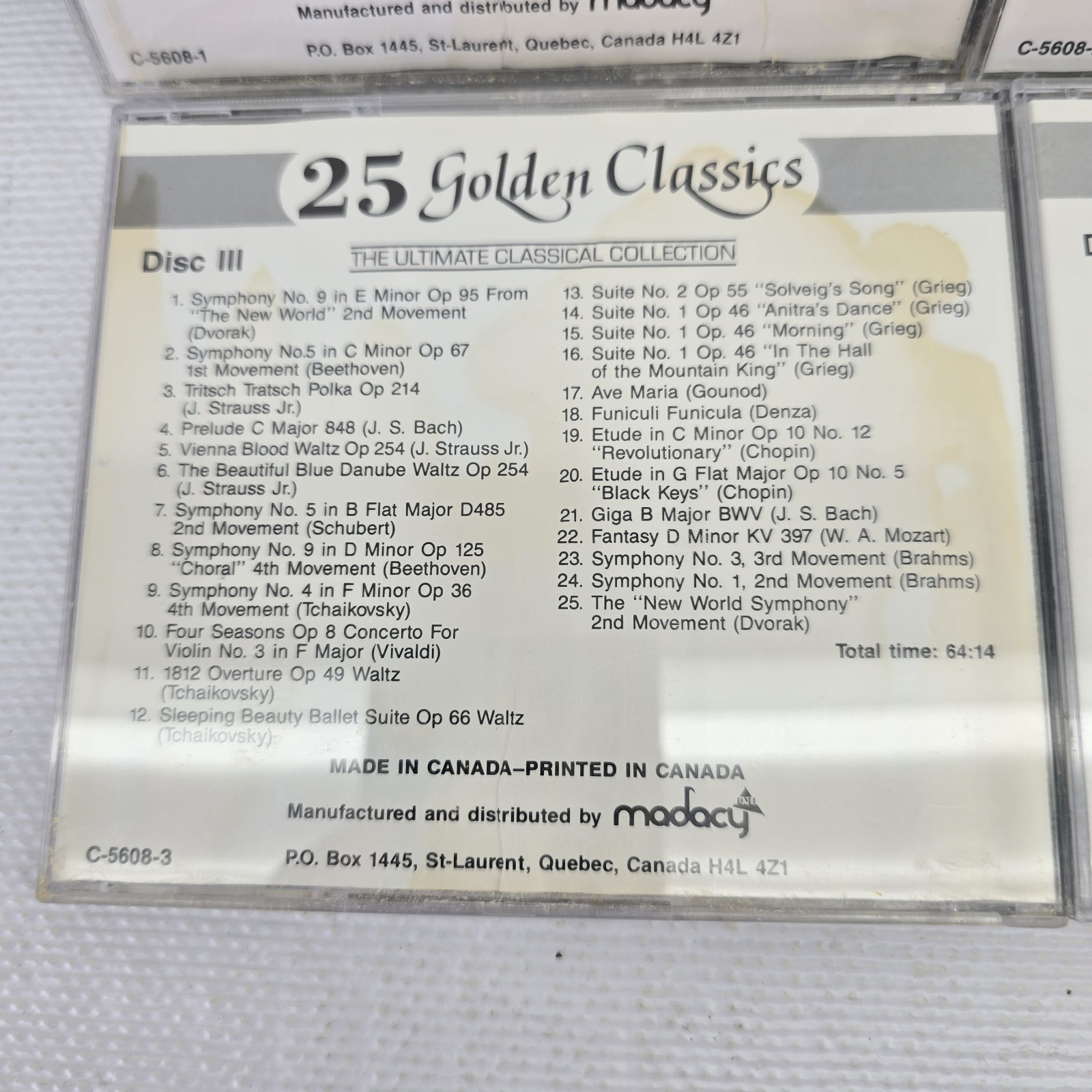 25 Golden Classics ~ The Ultimate Classical Collection (4 CD Set - Vol 1 -4 (EX)