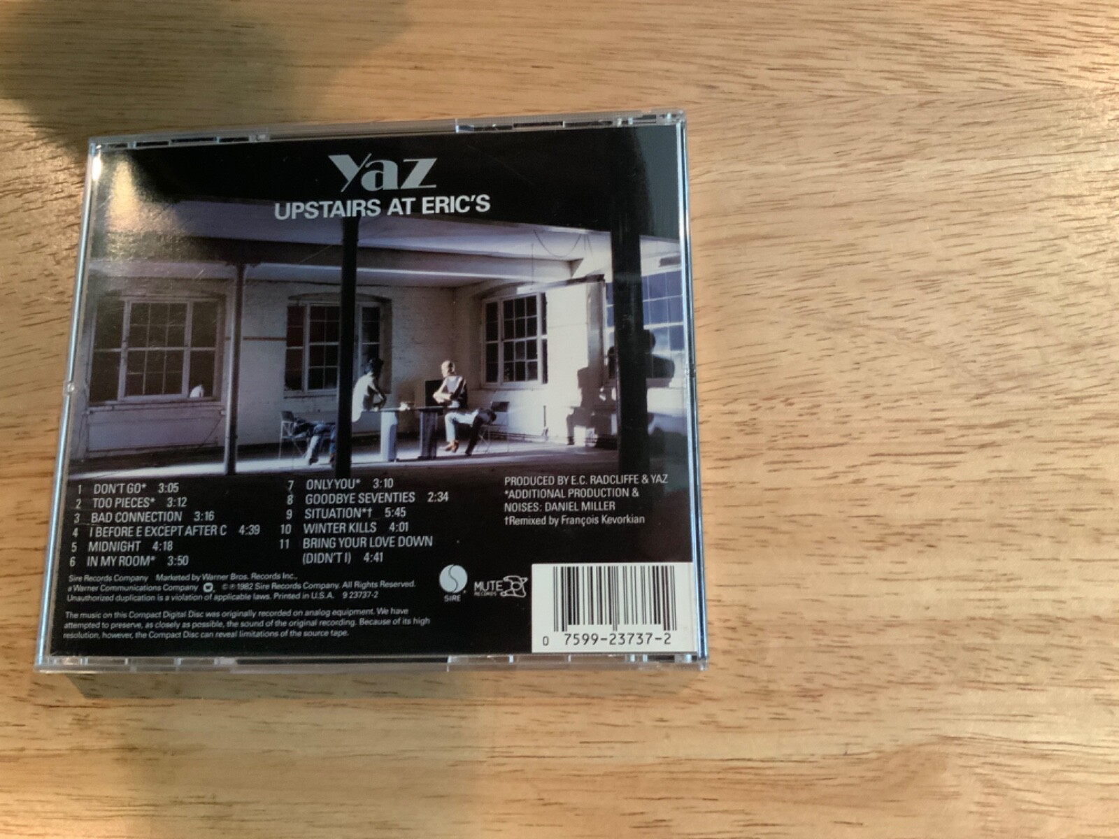 YAZ UPSTAIRS AT ERIC’S MUSIC CD FREE SHIPPIING