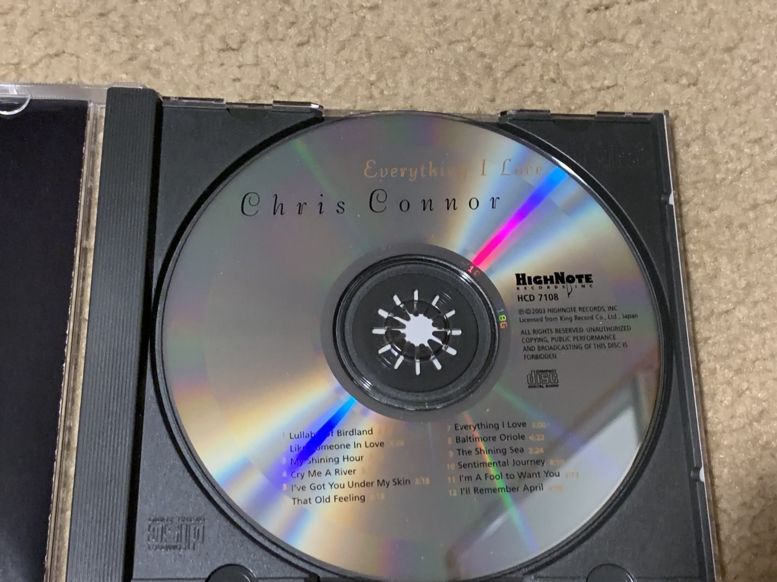 Chris Connor , Everything i love , I walk with music , NM , lot of 2 CD